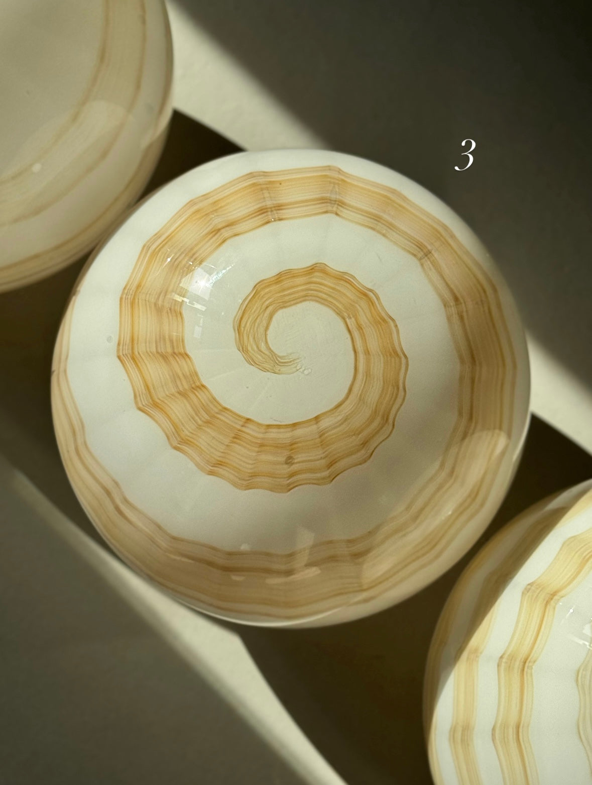 Vintage Murano Caramel Swirl Pendler