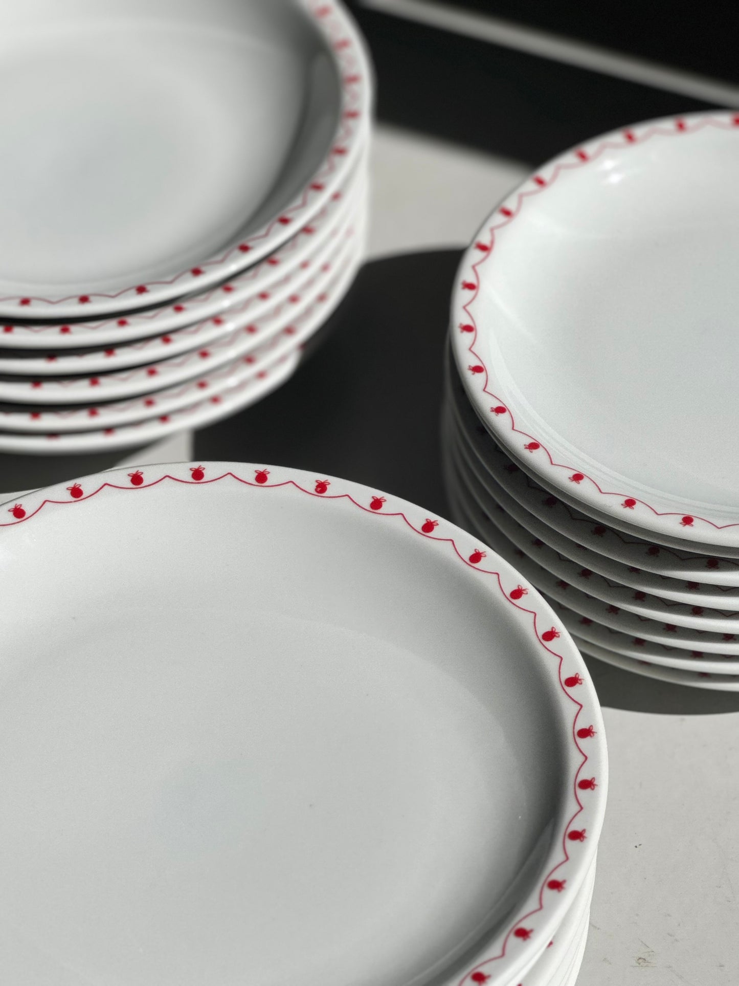 Vintage Æble-Bistro Tallerkener