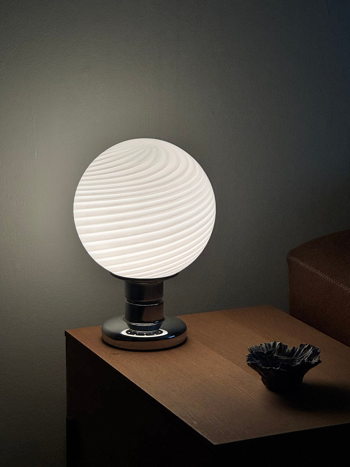 Vintage Murano x Krom Bordlampe