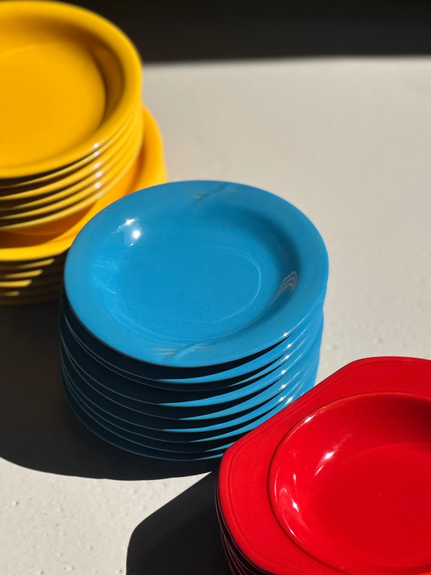 Blå Frokosttallerkener