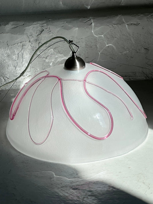 Italiensk Pink Splash Lampe
