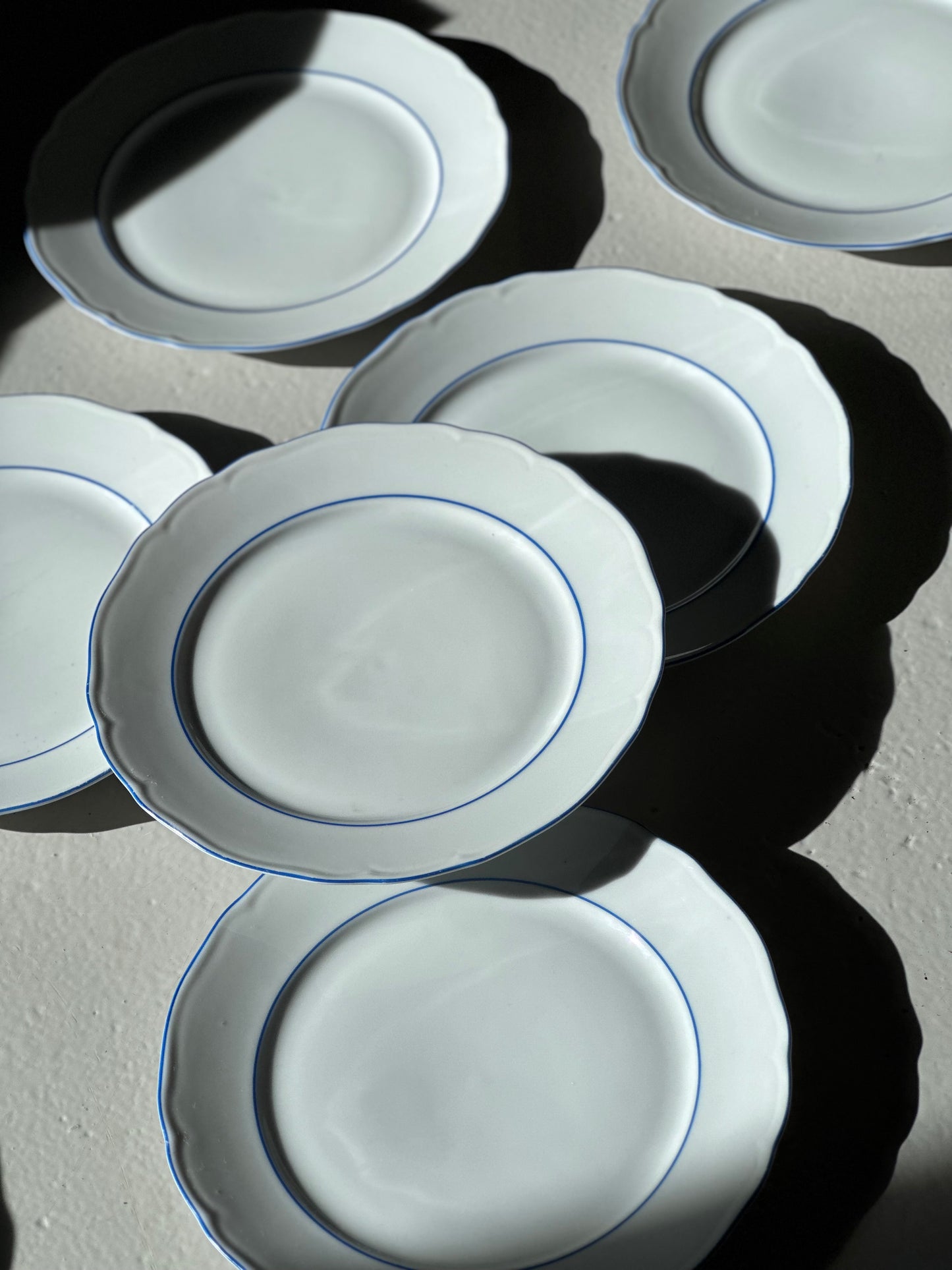 Vintage Bistro Tallerkener Blå