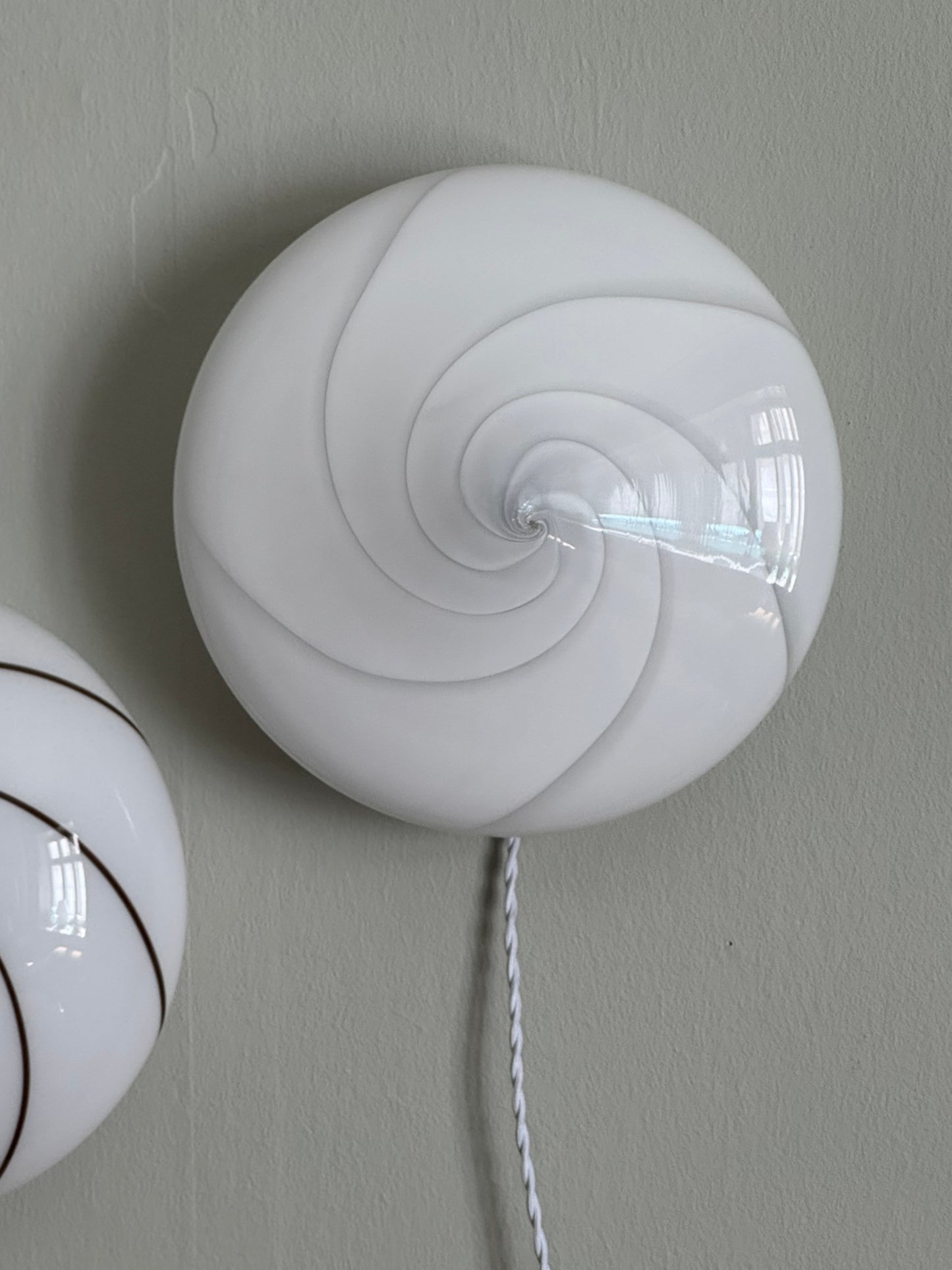 Vintage Murano Swirl Plafond
