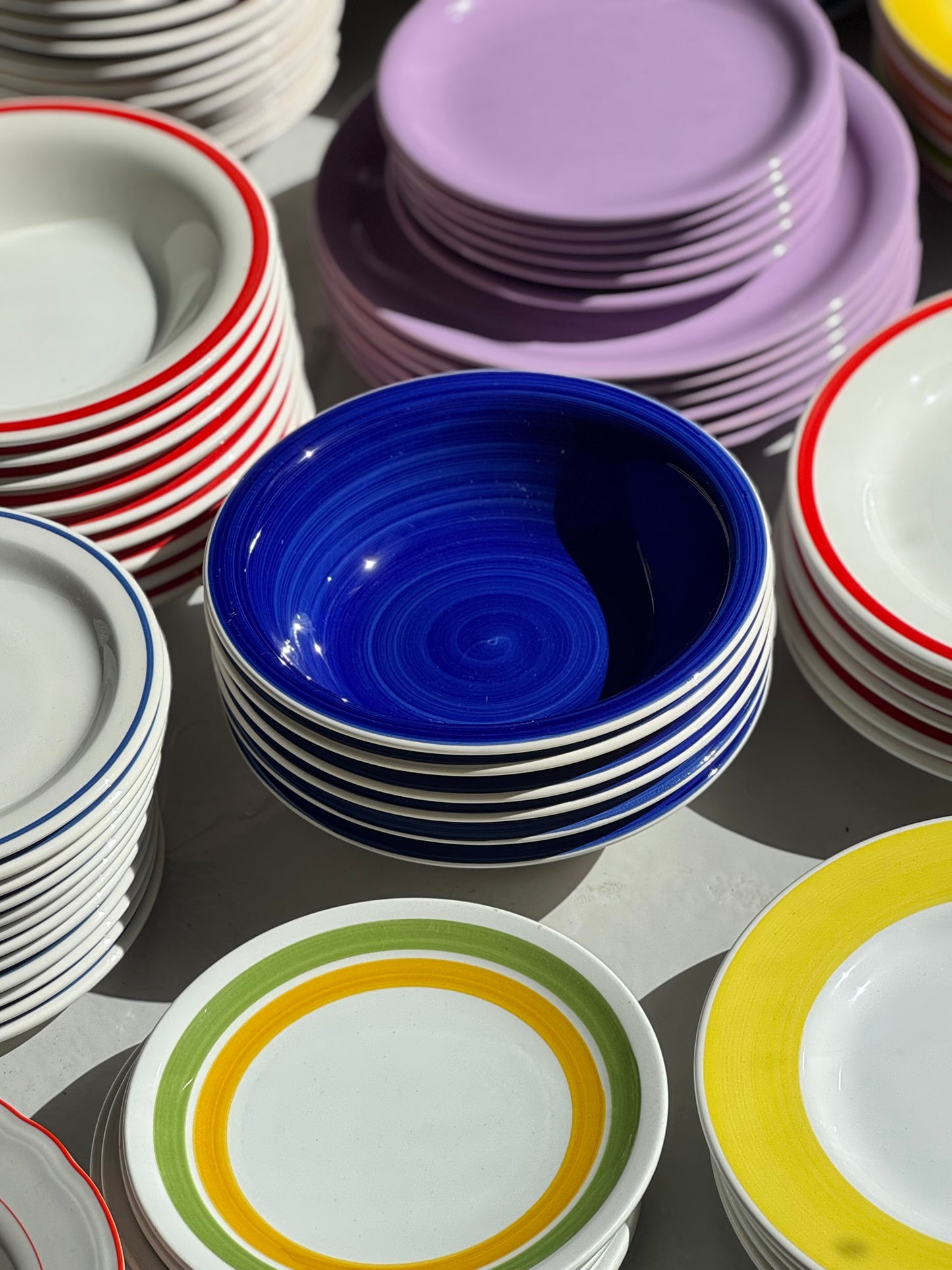 Italienske Swirl Tallerkener