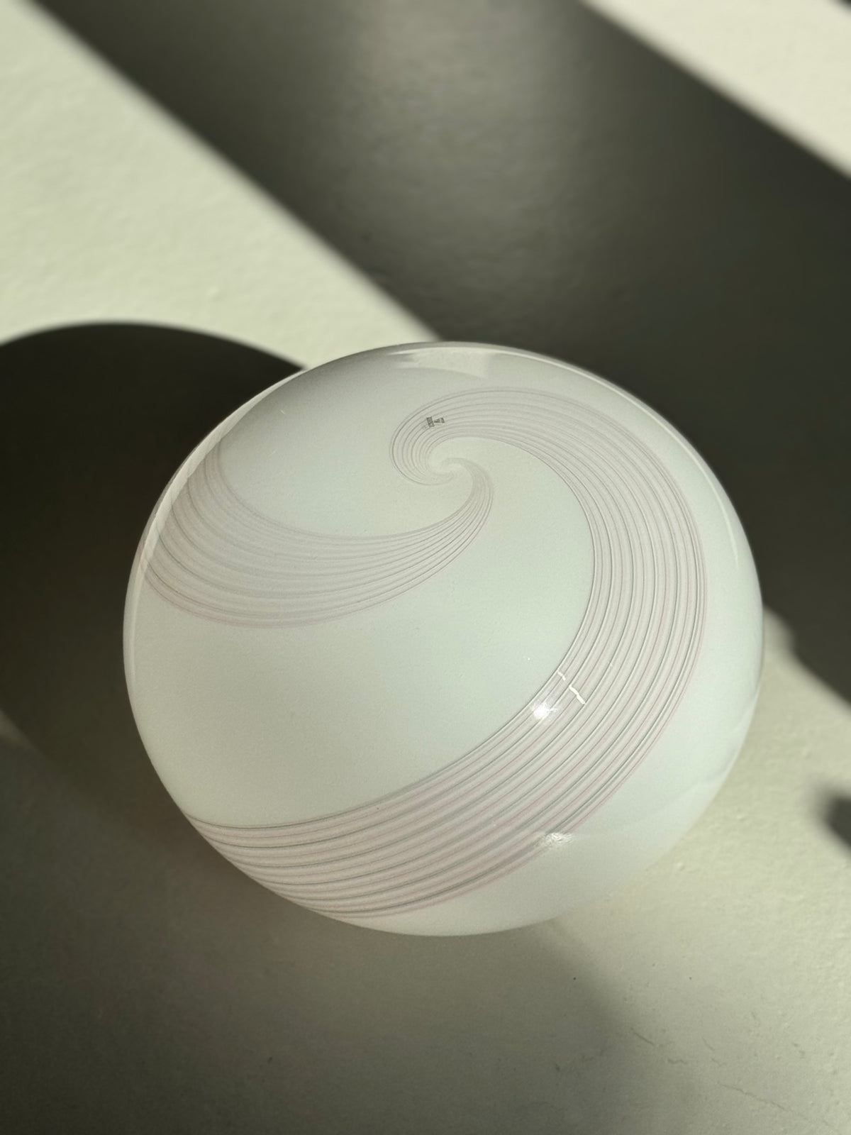 Vintage Murano - Lyserød Swirl Pendel Ø40 cm