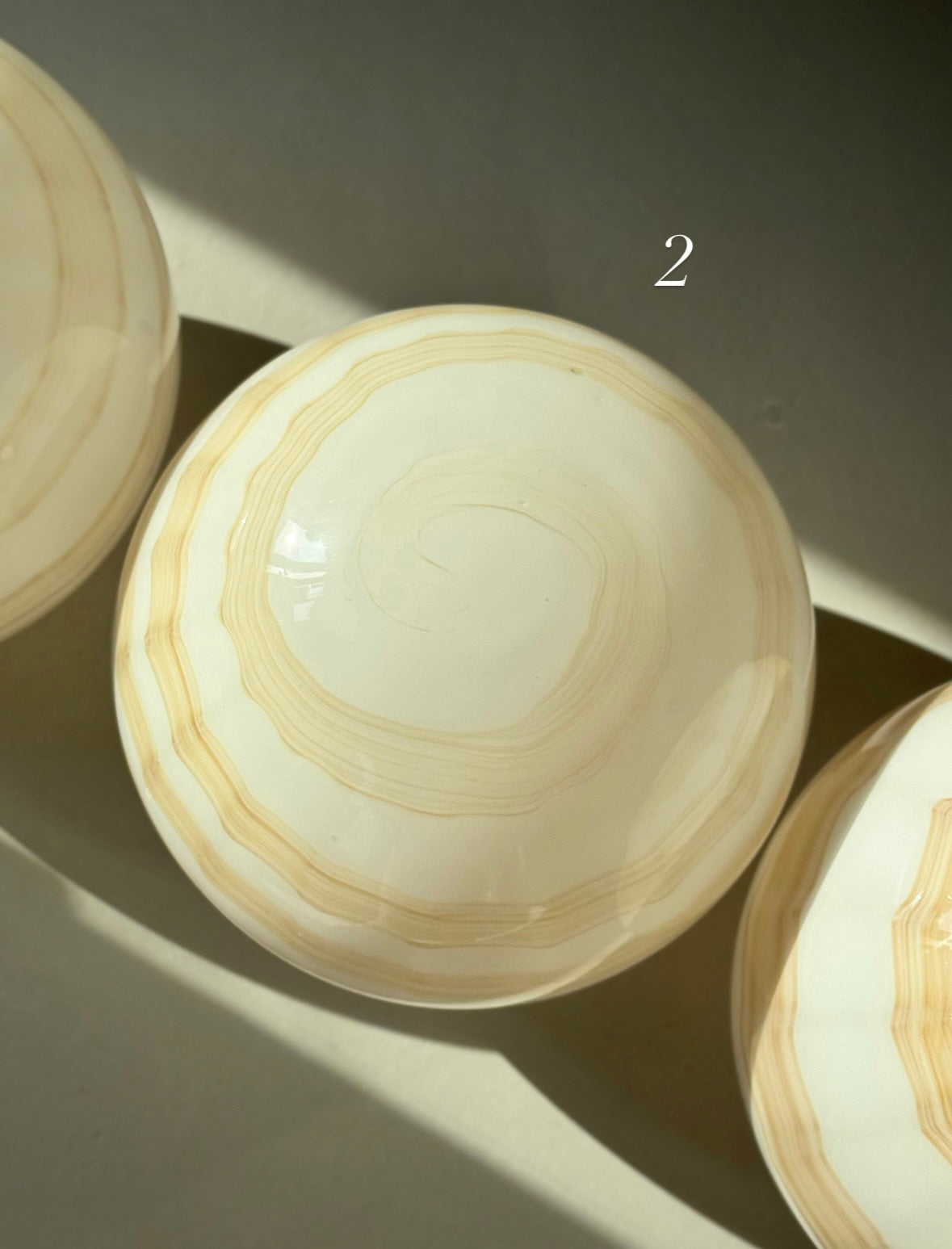 Vintage Murano Caramel Swirl Pendler