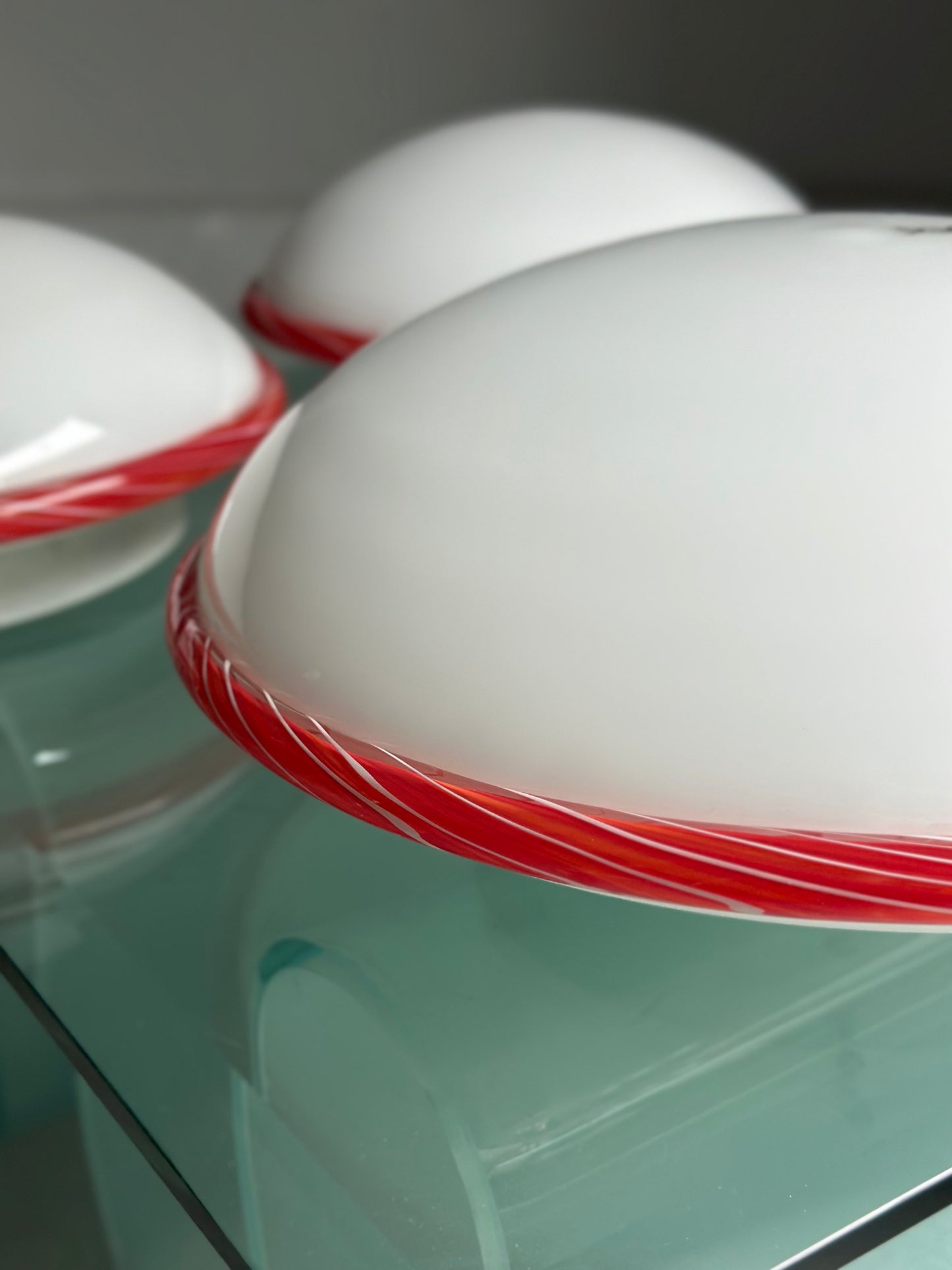 Vintage Murano Plafonder - Bolsjestribet/Swirly kant