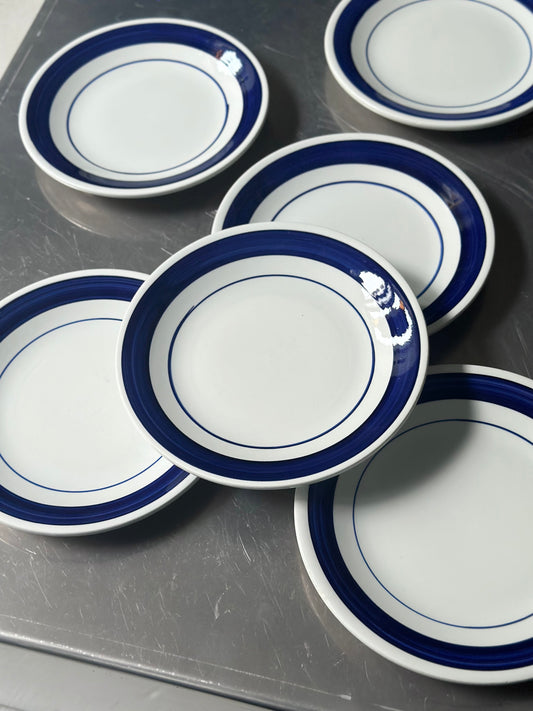 Blåt Italiensk Vintage Bistro Stel