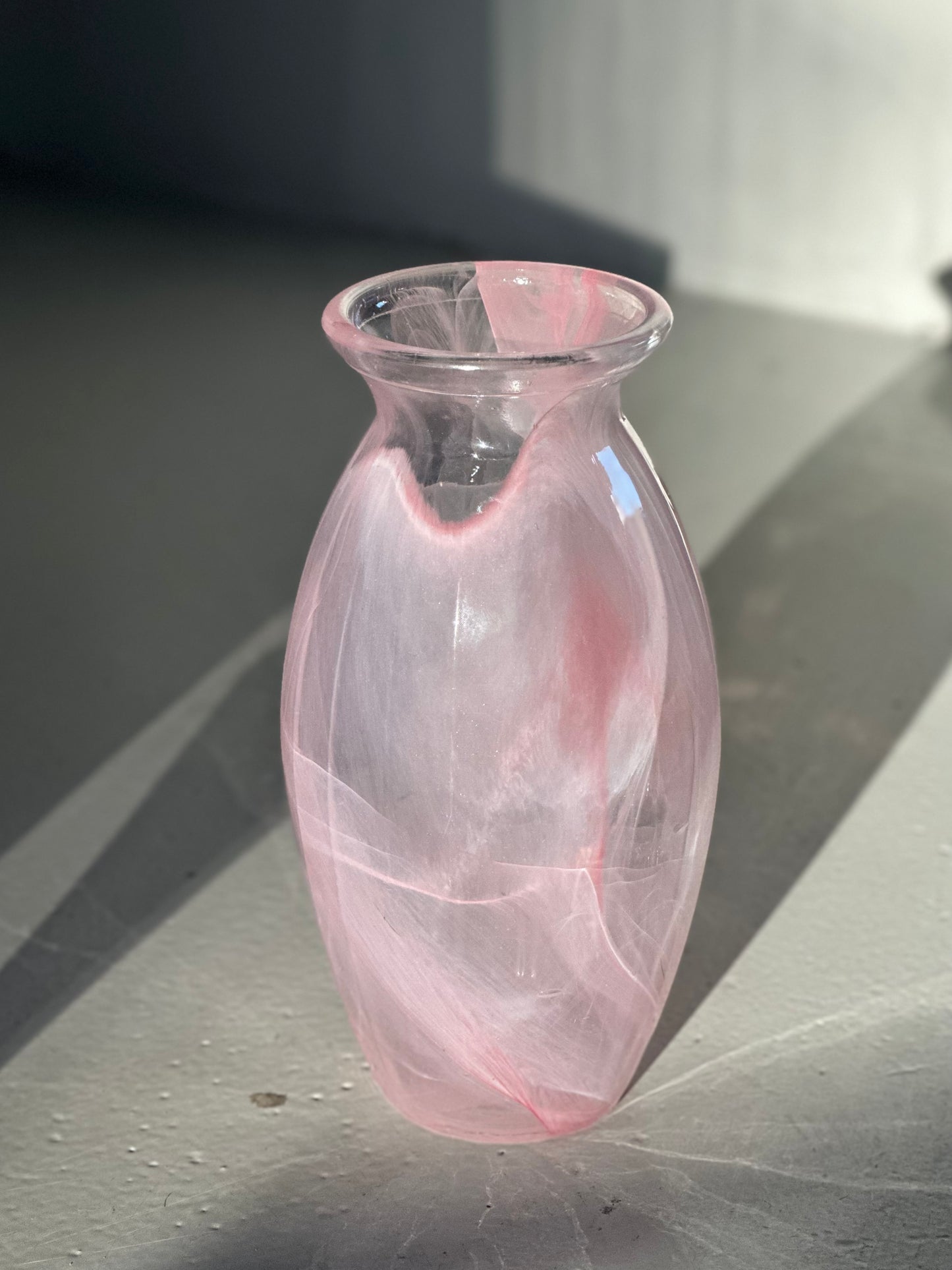 Lyserød Italiensk Swirl Vase