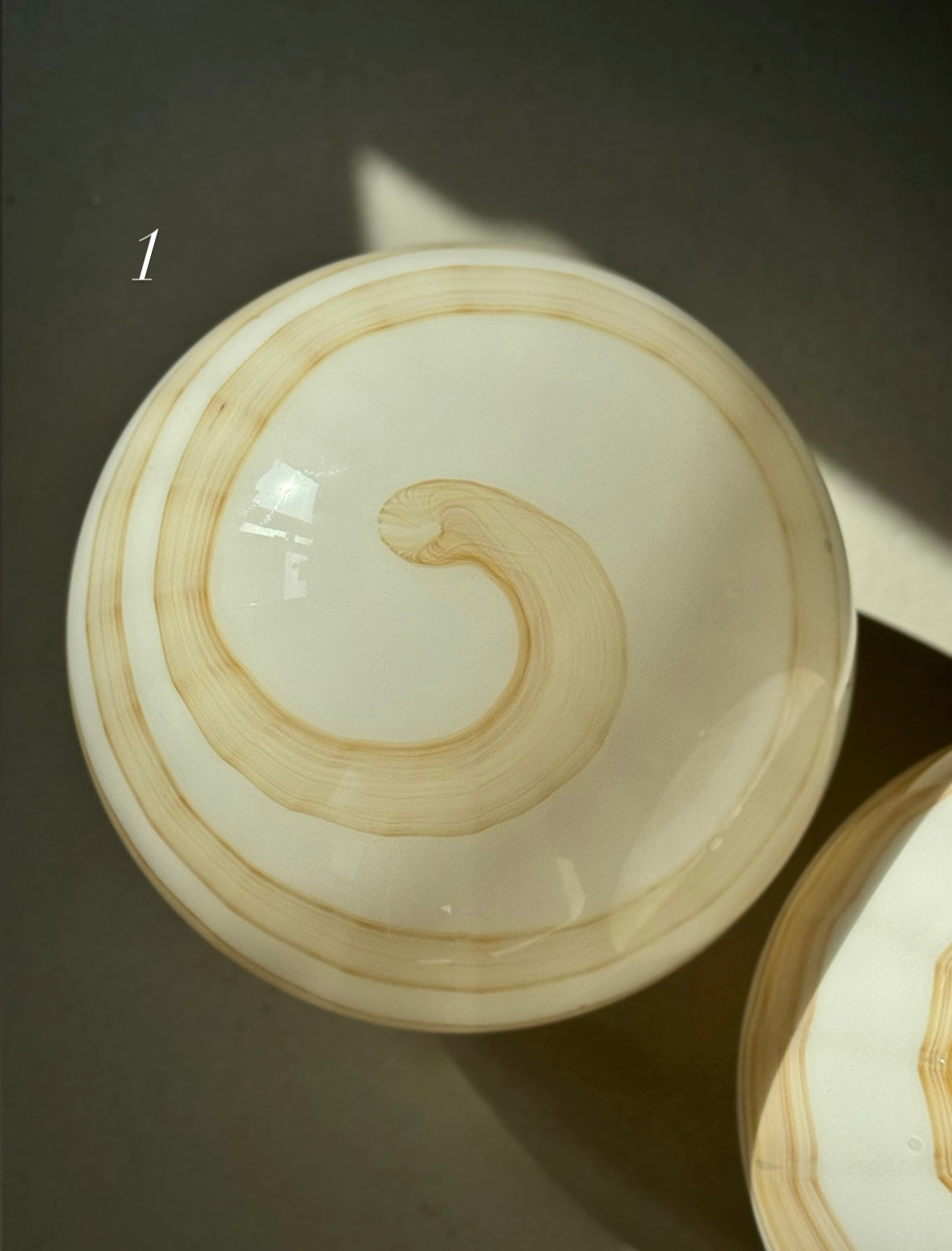 Vintage Murano Caramel Swirl Pendler