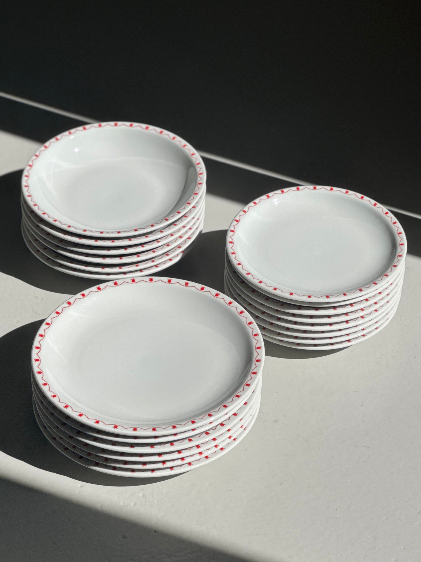 Vintage Æble-Bistro Tallerkener
