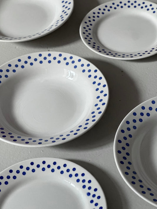 Prikkede Vintage Tallerkener