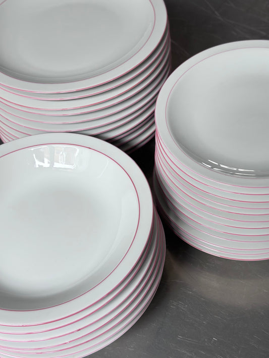 Lyserødt Vintage Bistro Stel