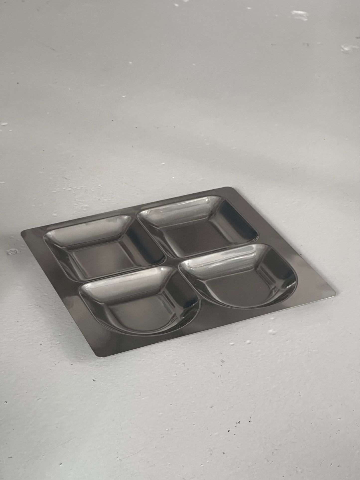 Italiensk Vintage Stål Fad #1