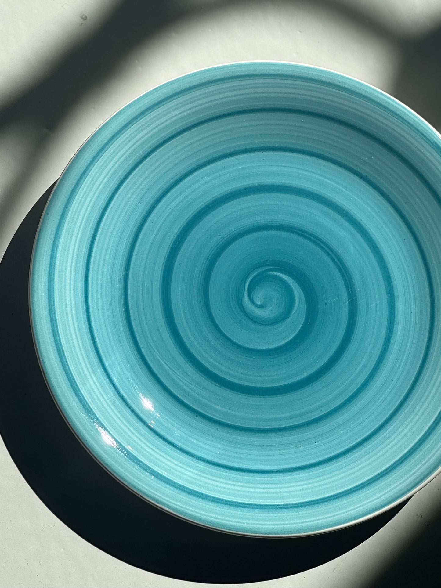 Håndmalet Swirl Tallerken