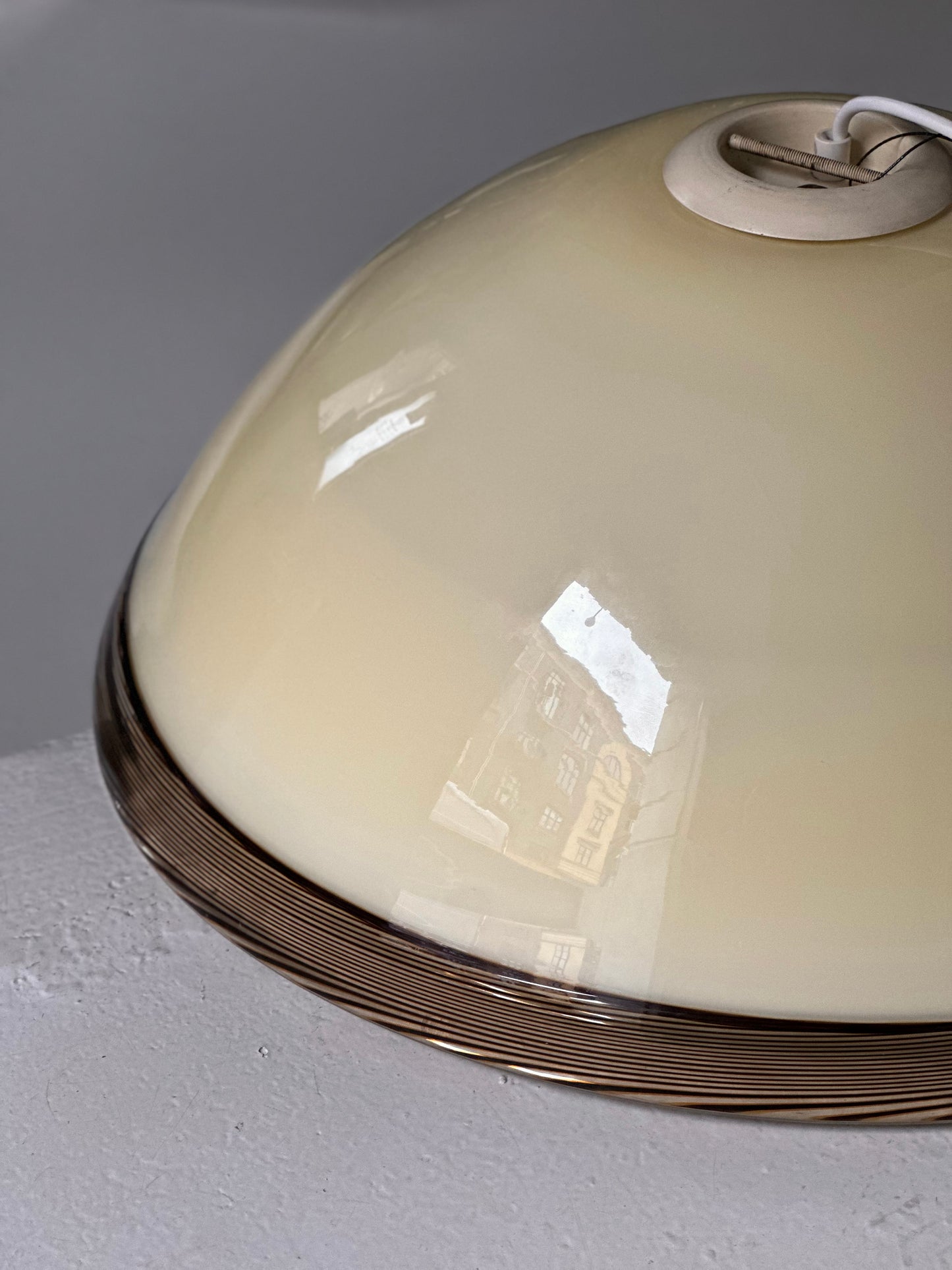 Vintage Murano Pendel - Creme