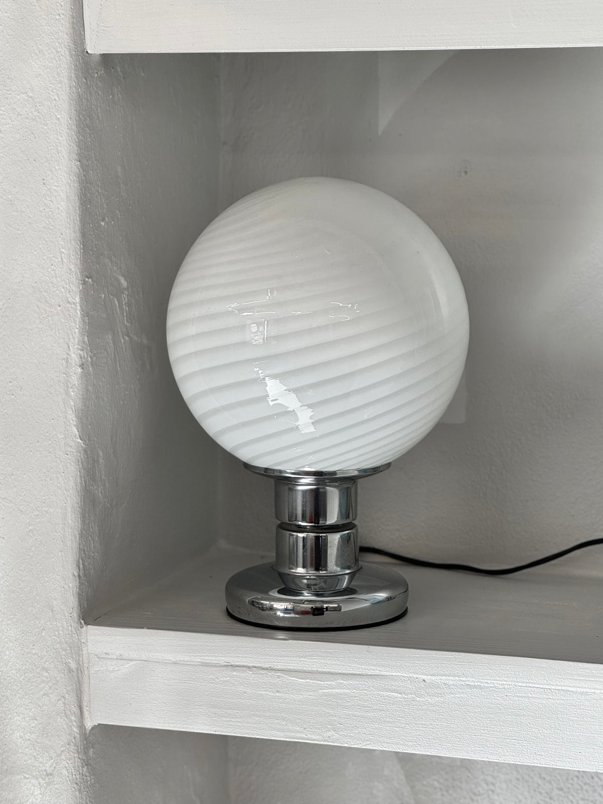 Vintage Murano x Krom Bordlampe