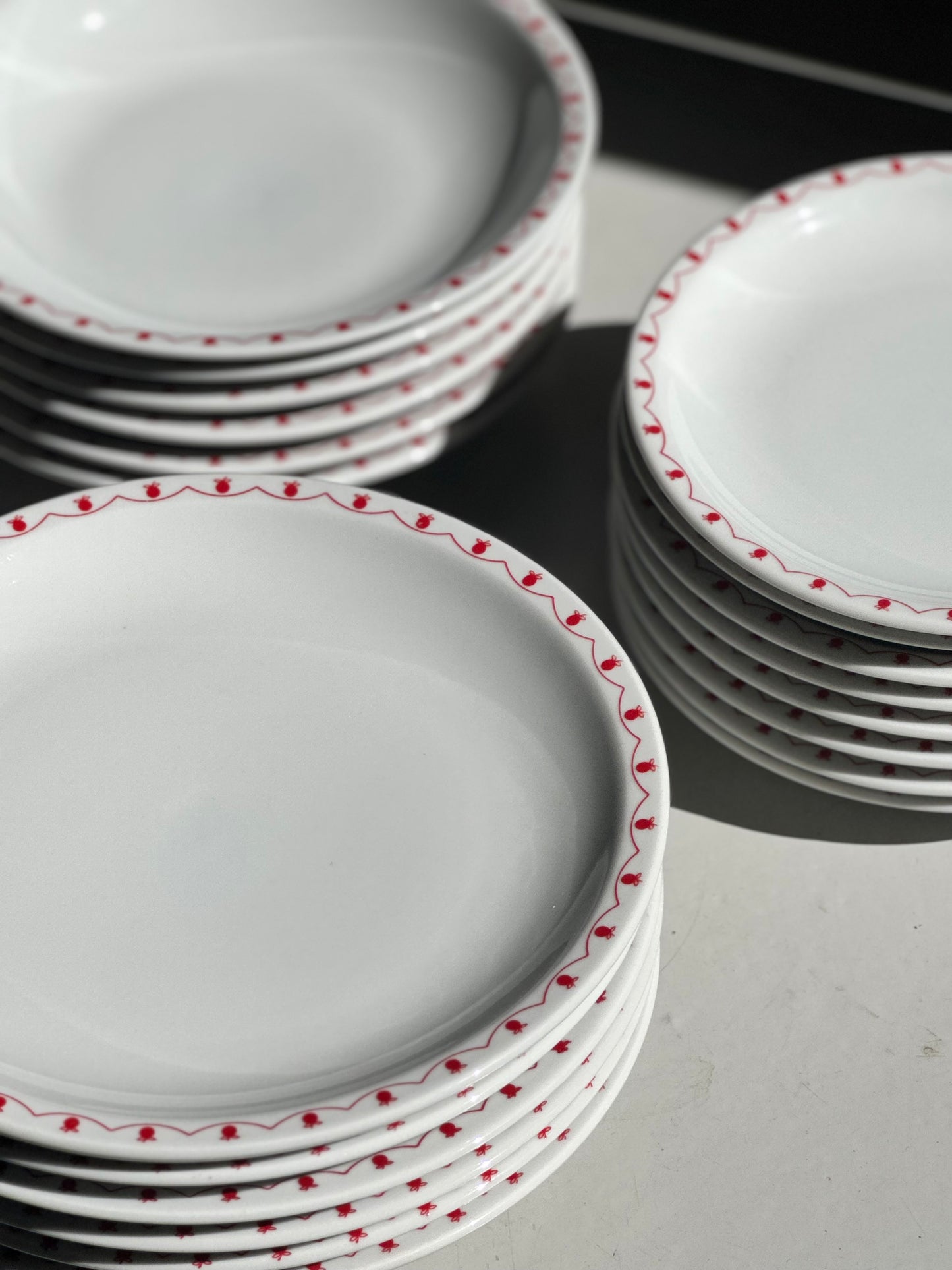 Vintage Æble-Bistro Tallerkener