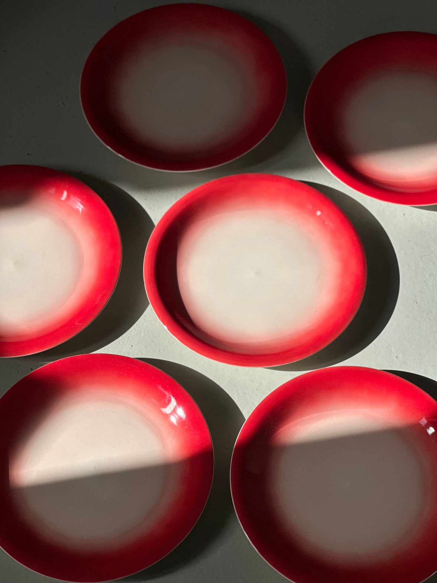 Røde Fade Tallerkener