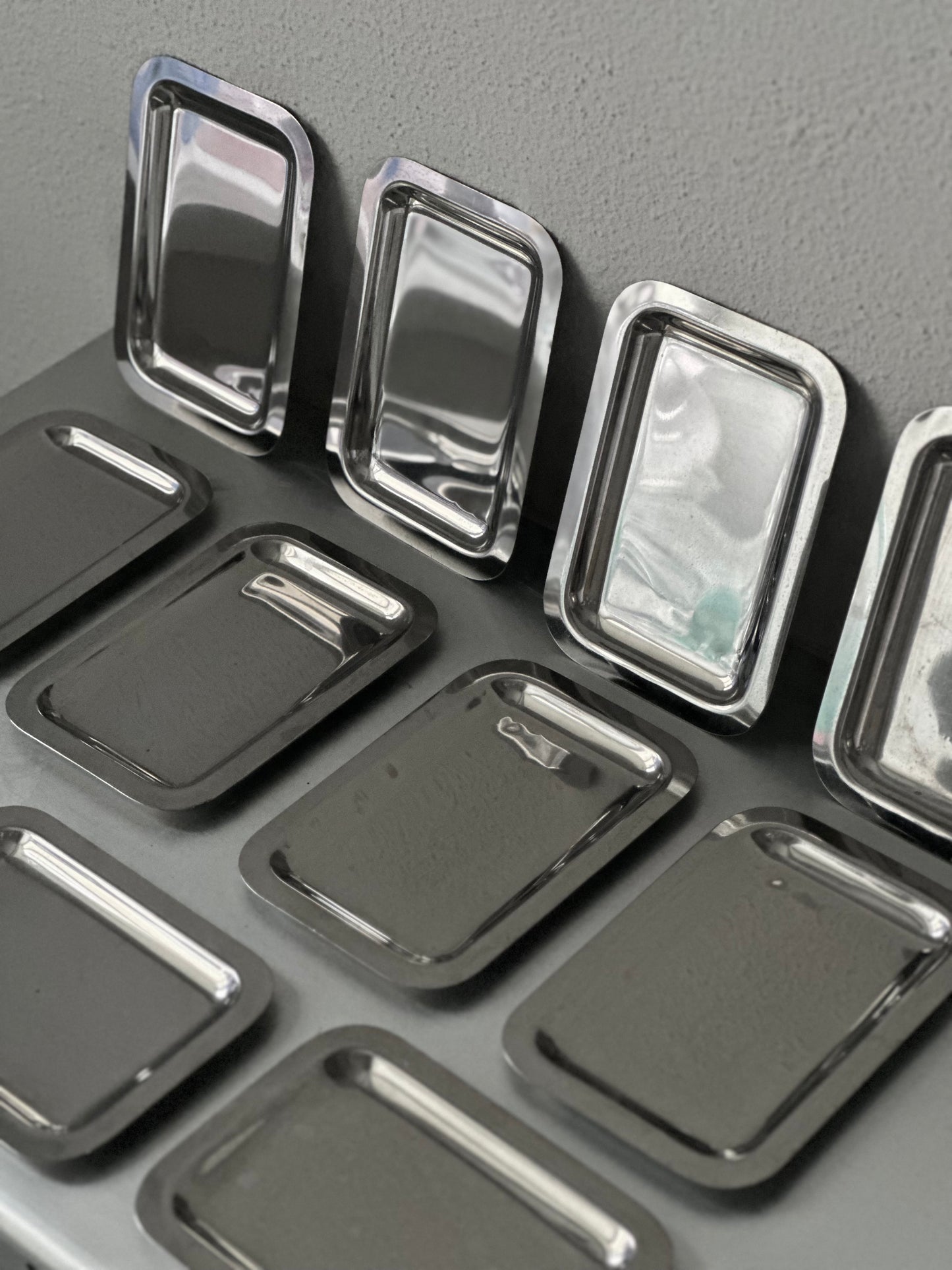 Små vintage krom fade