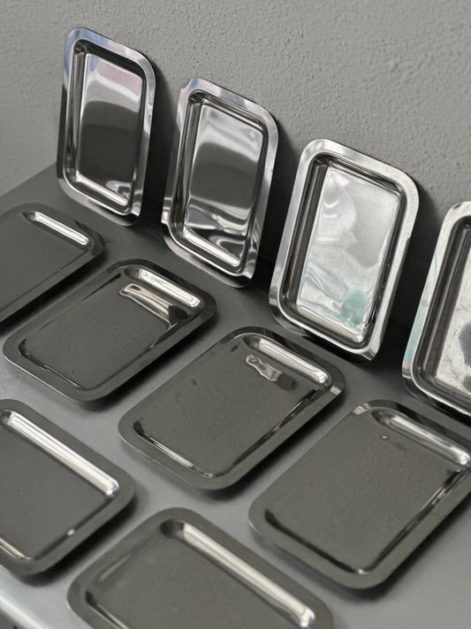 Små vintage krom fade