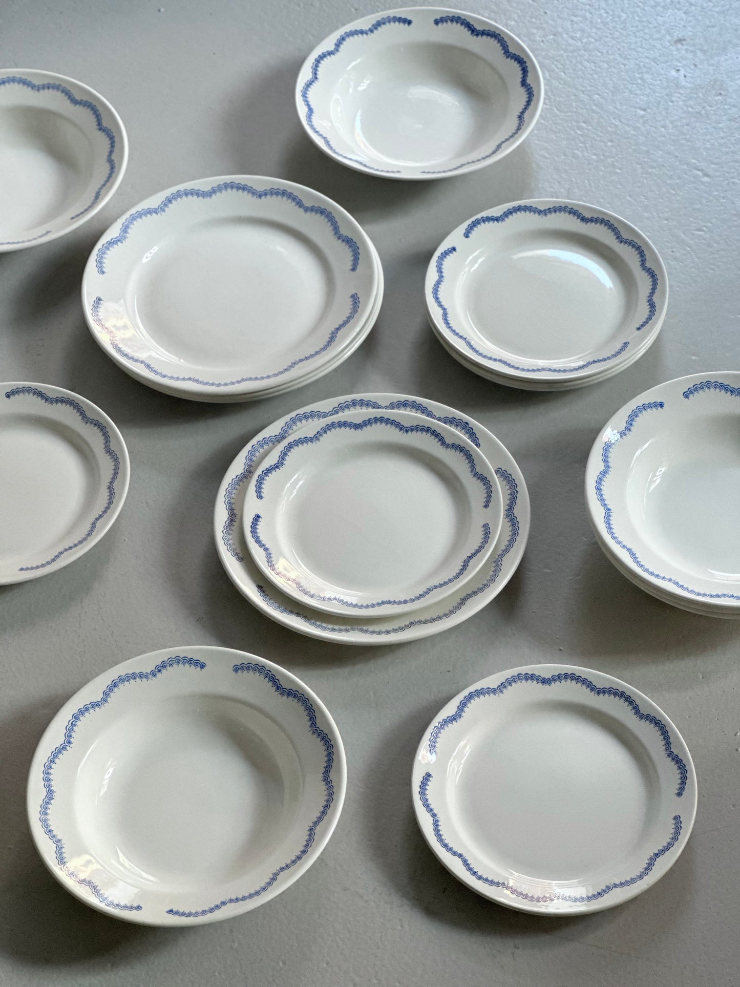 Italienske Spiral Tallerkener