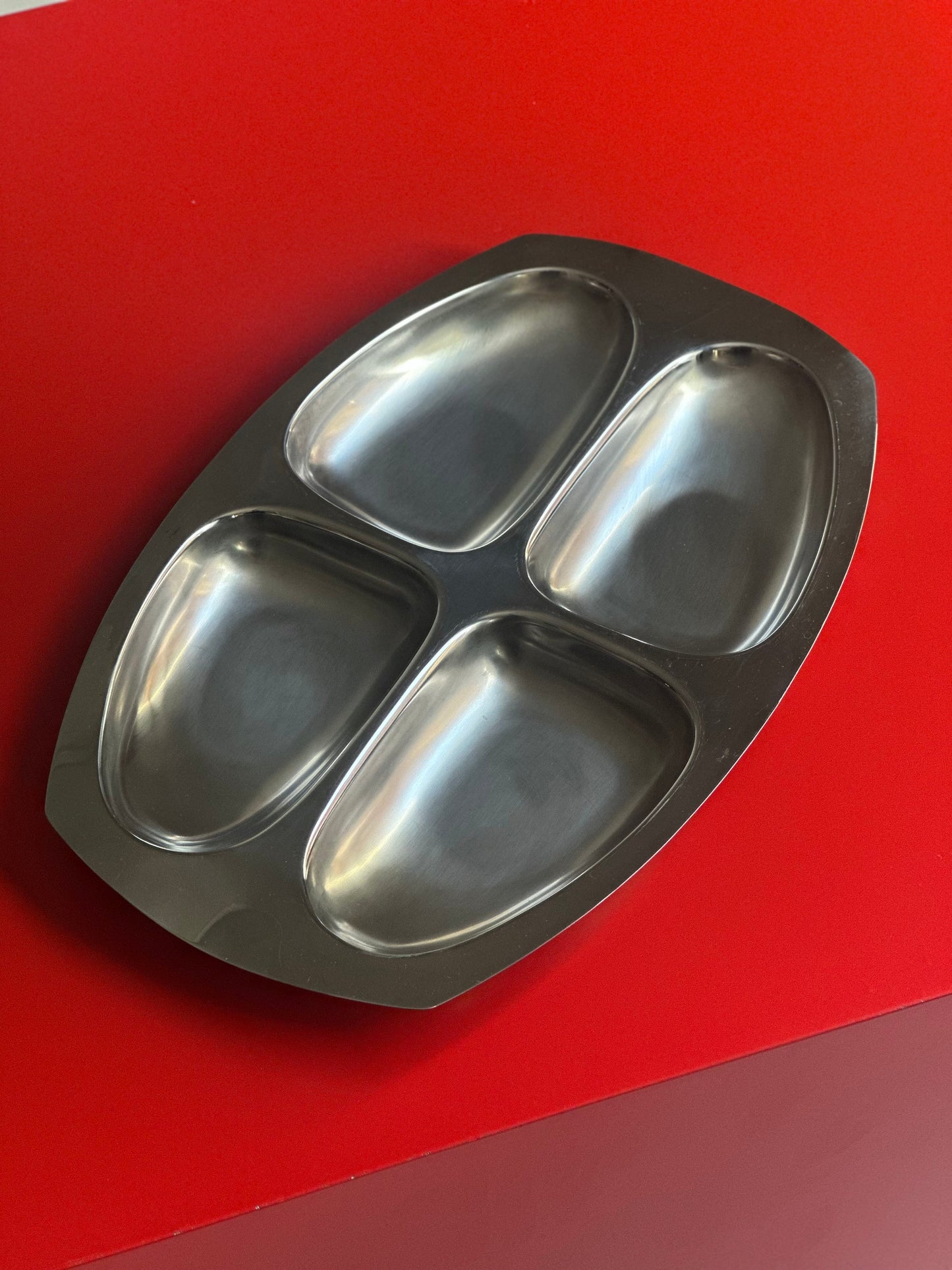 Italiensk Vintage Stål Fad #5