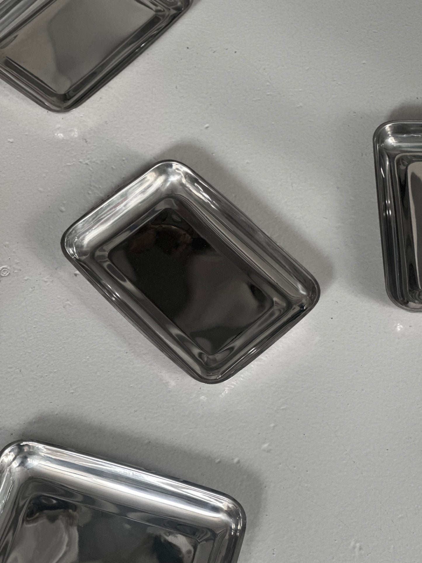 Italiensk Vintage Stål Fad #6