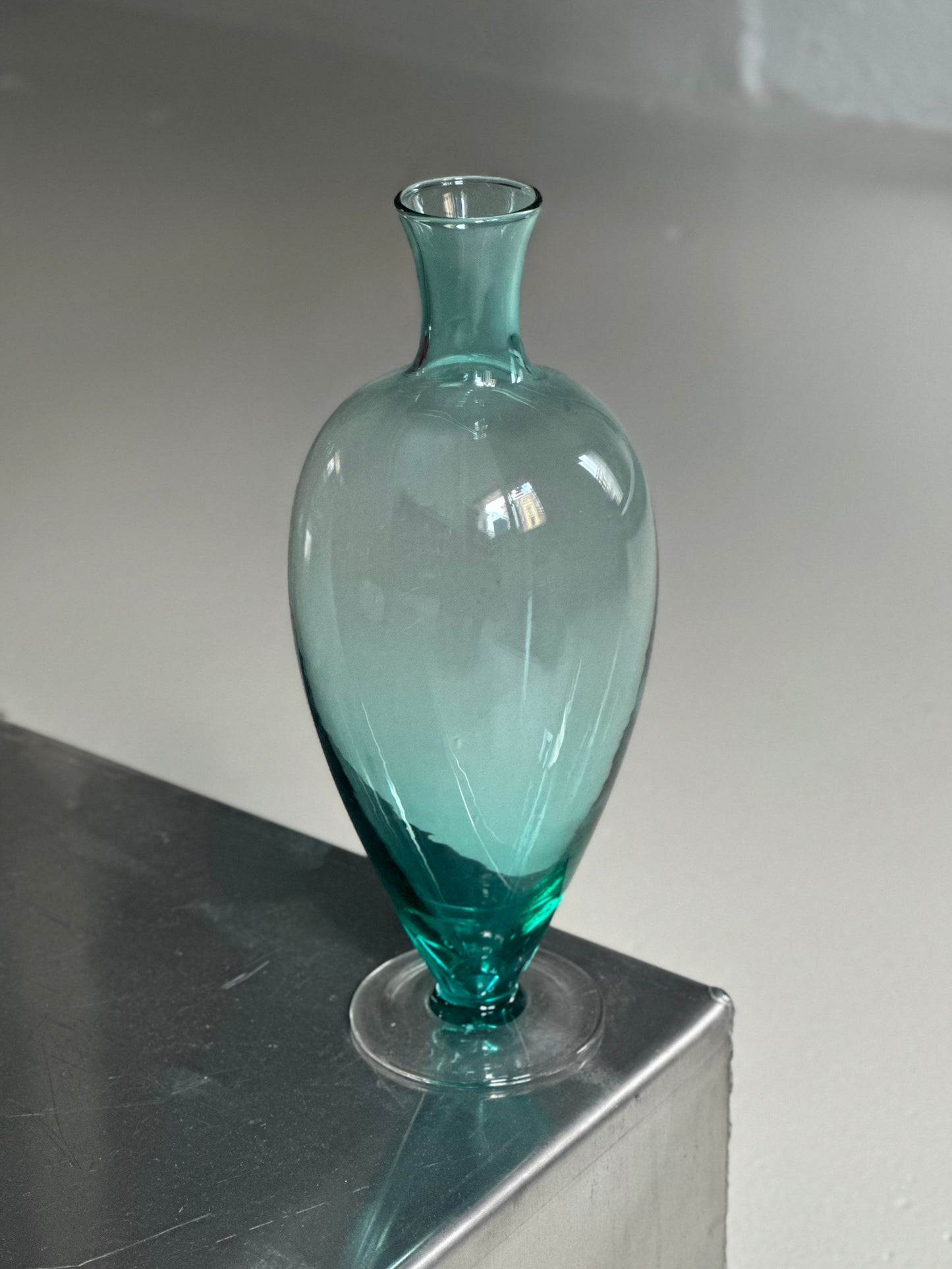 Italiensk Vintage vase - turkis