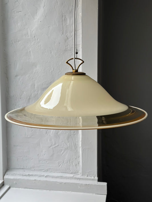 Vintage Murano Pendel - Creme