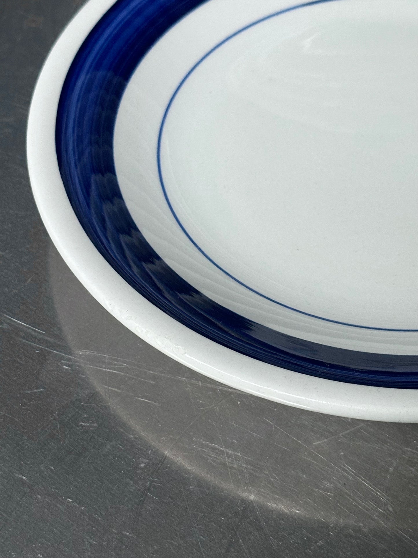 Blåt Italiensk Vintage Bistro Stel