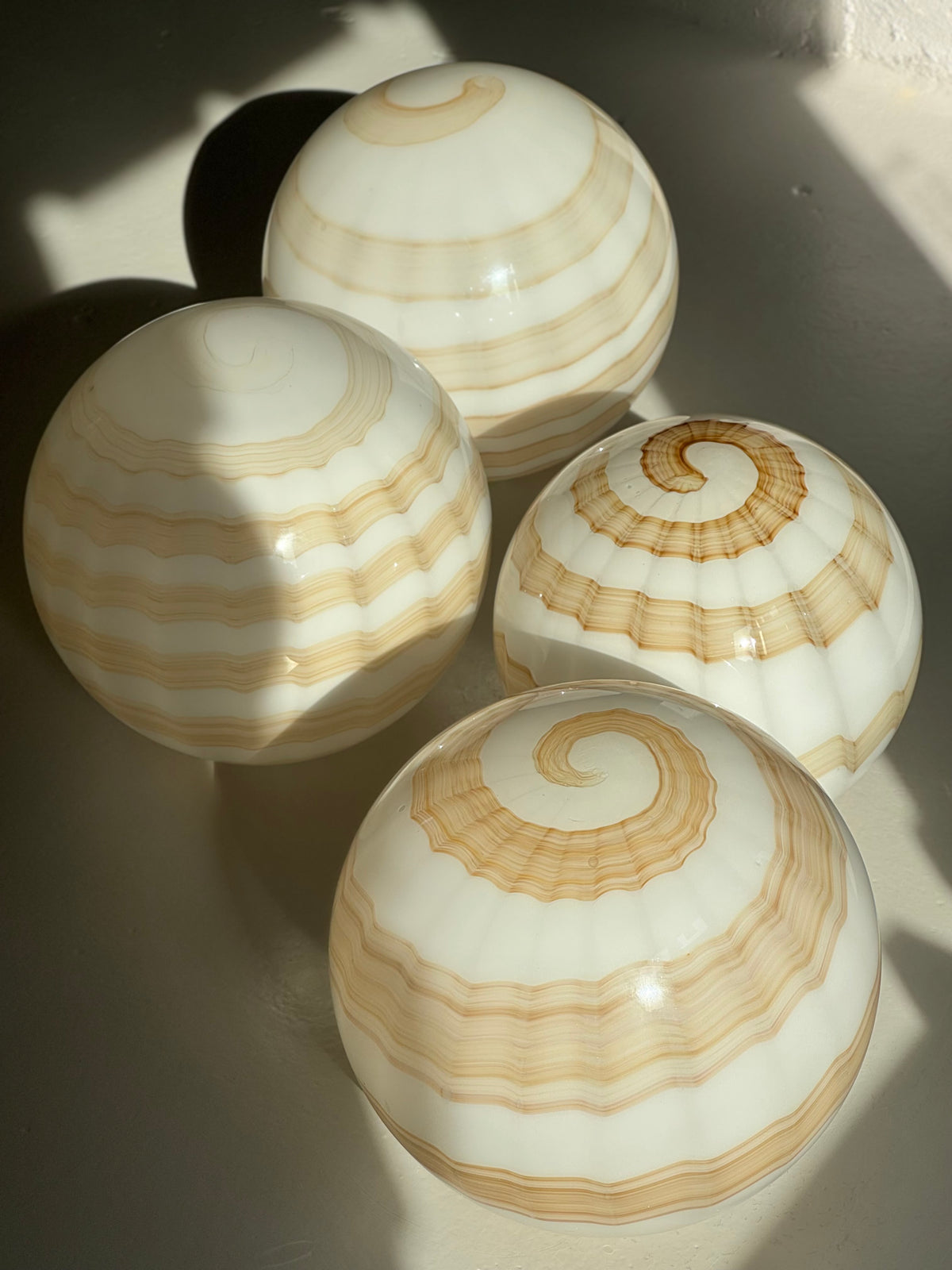 Vintage Murano Caramel Swirl Pendler