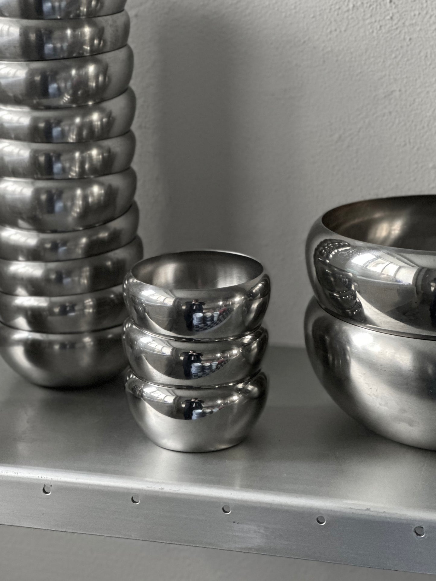 Italienske Chubby Stål Skåle