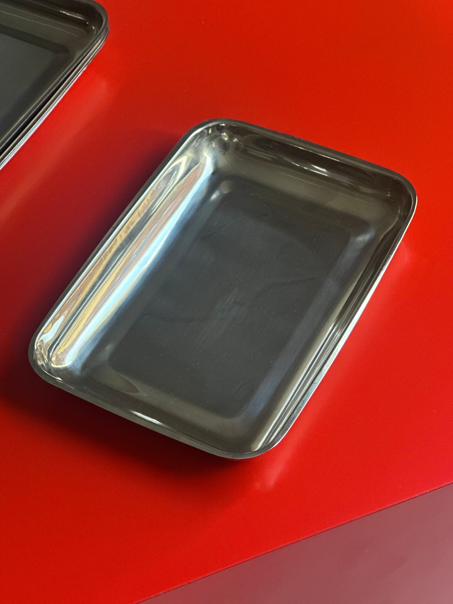 Italiensk Vintage Stål Fad #6