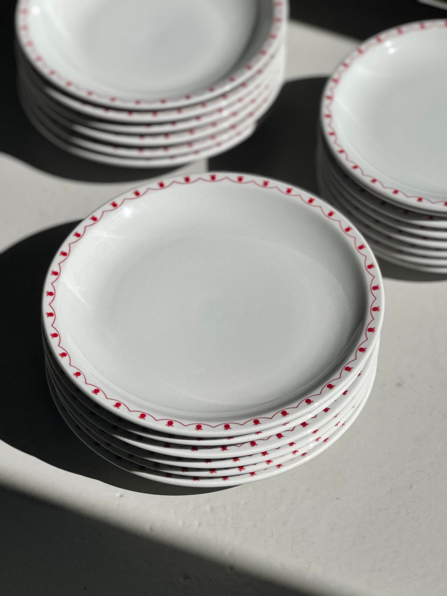 Vintage Æble-Bistro Tallerkener