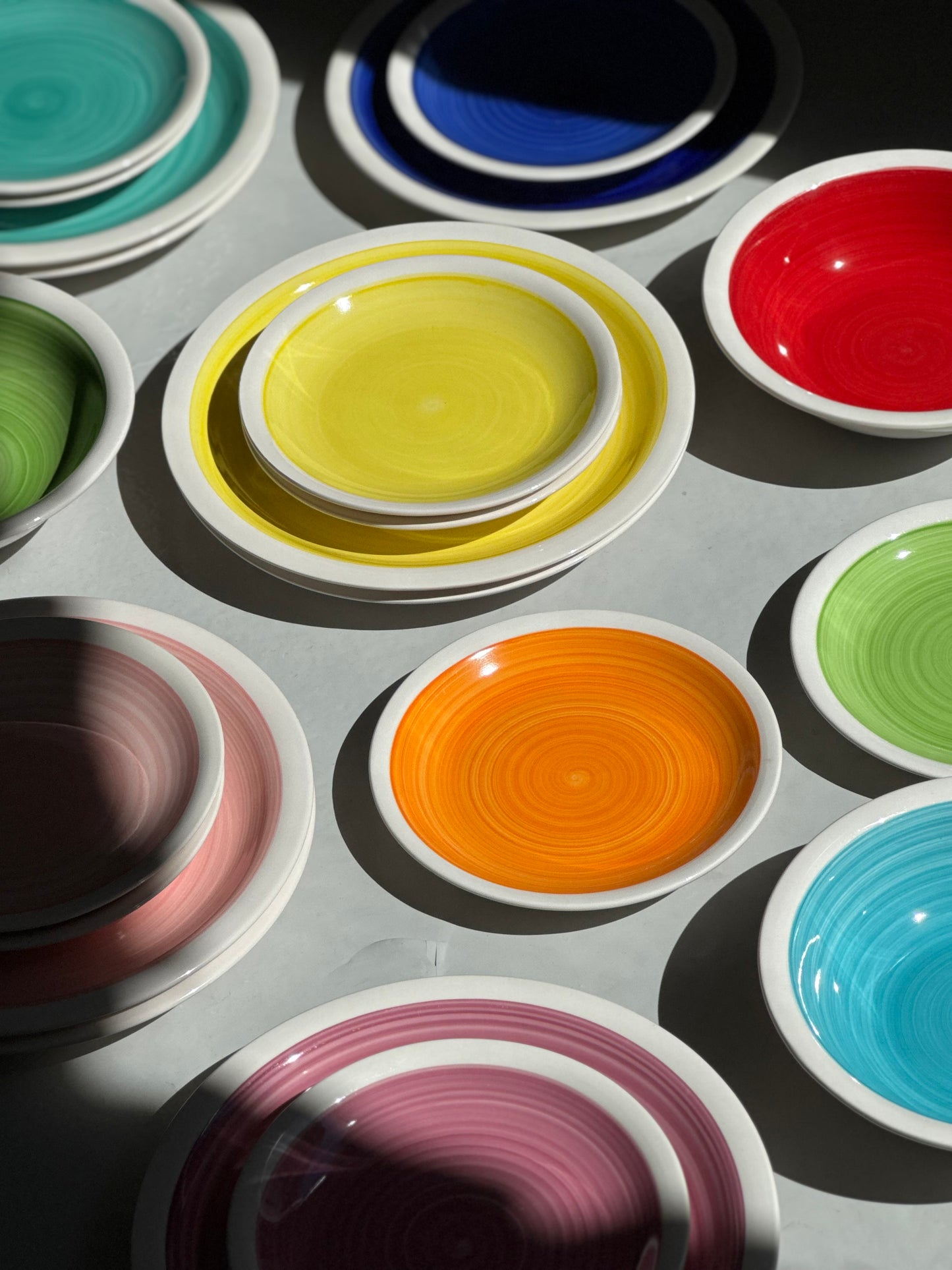 Italienske Swirl Tallerkener