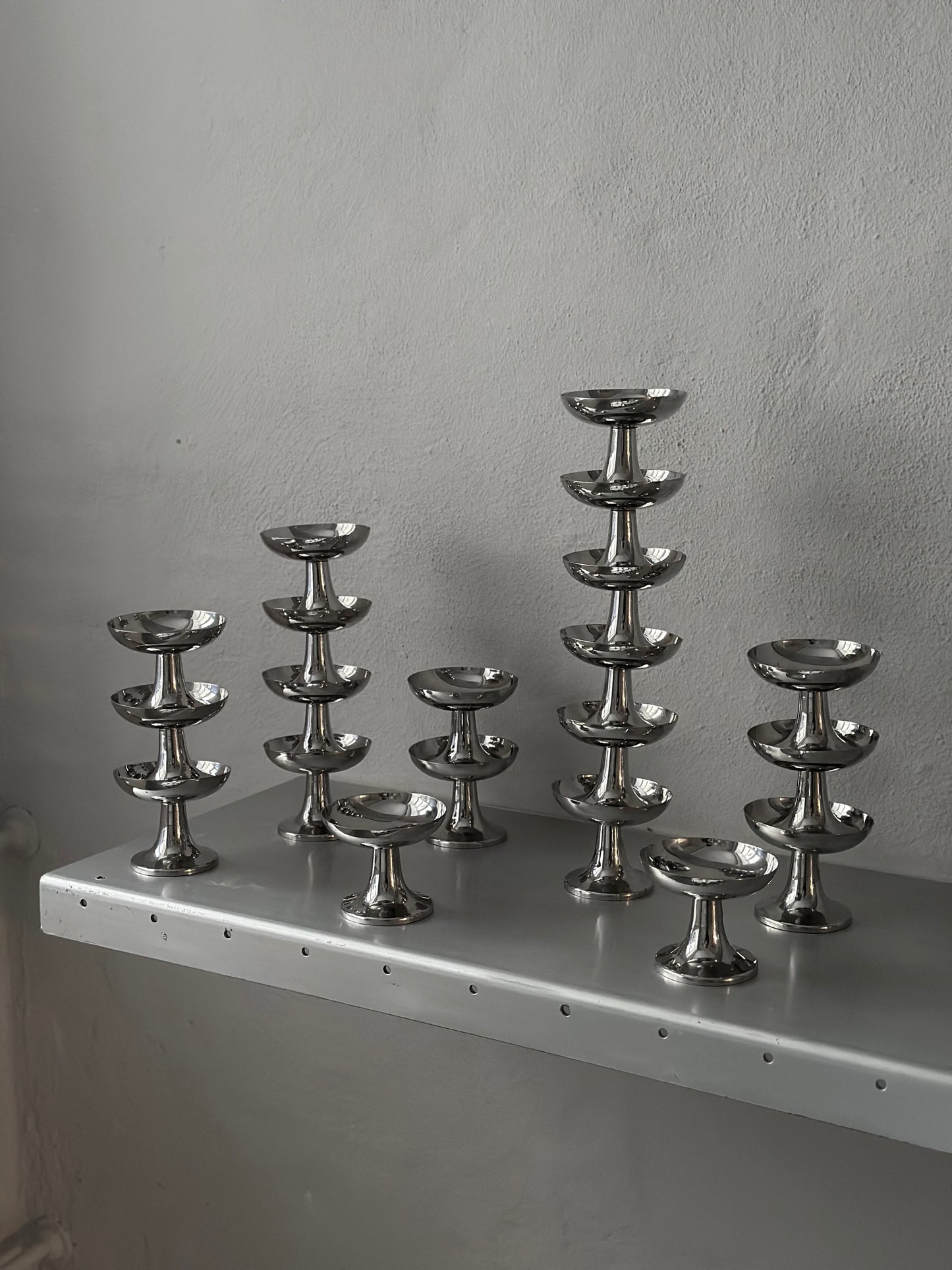 Italienske vintage steel cups #1