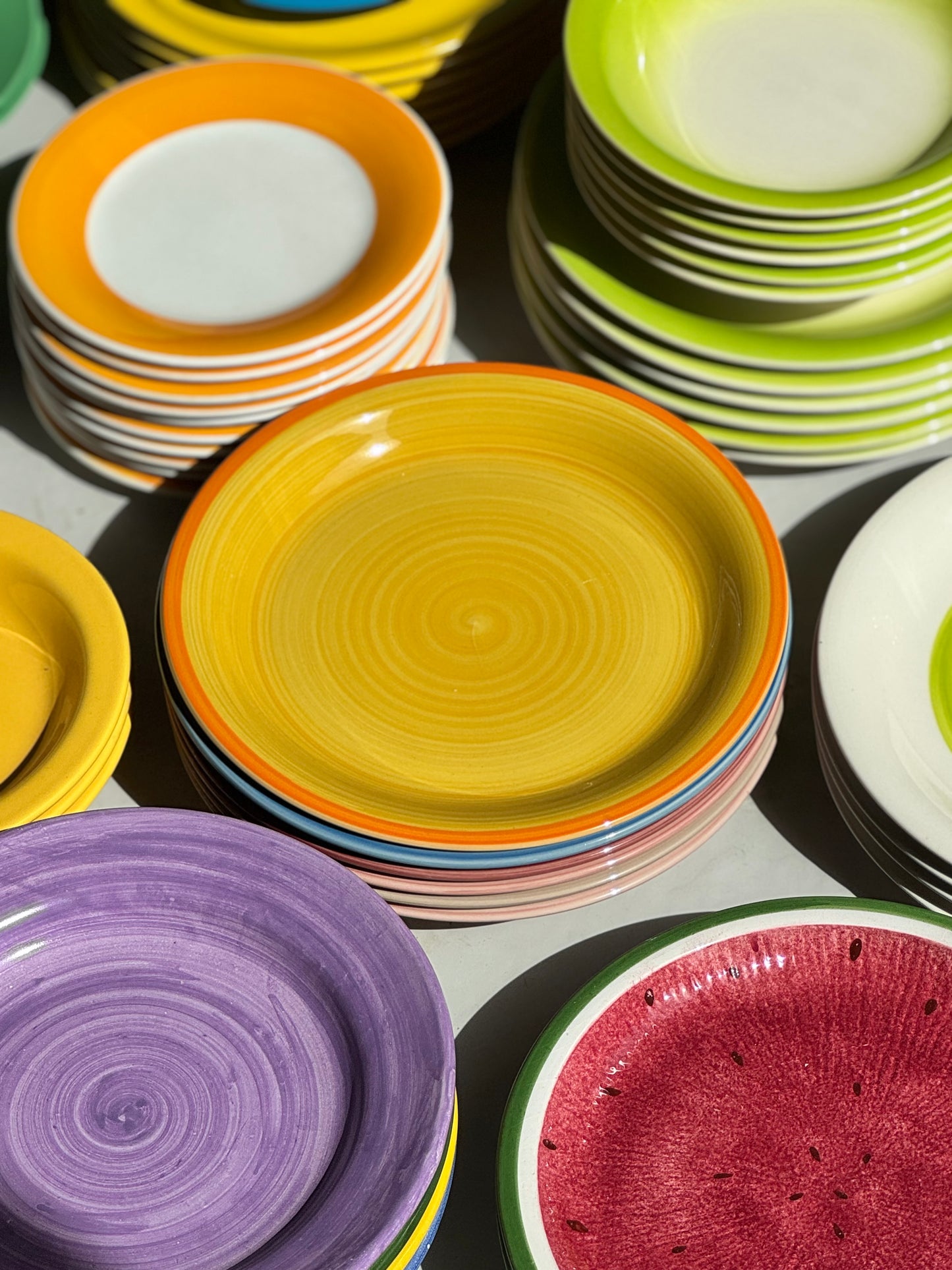 Italienske Swirl Tallerkener
