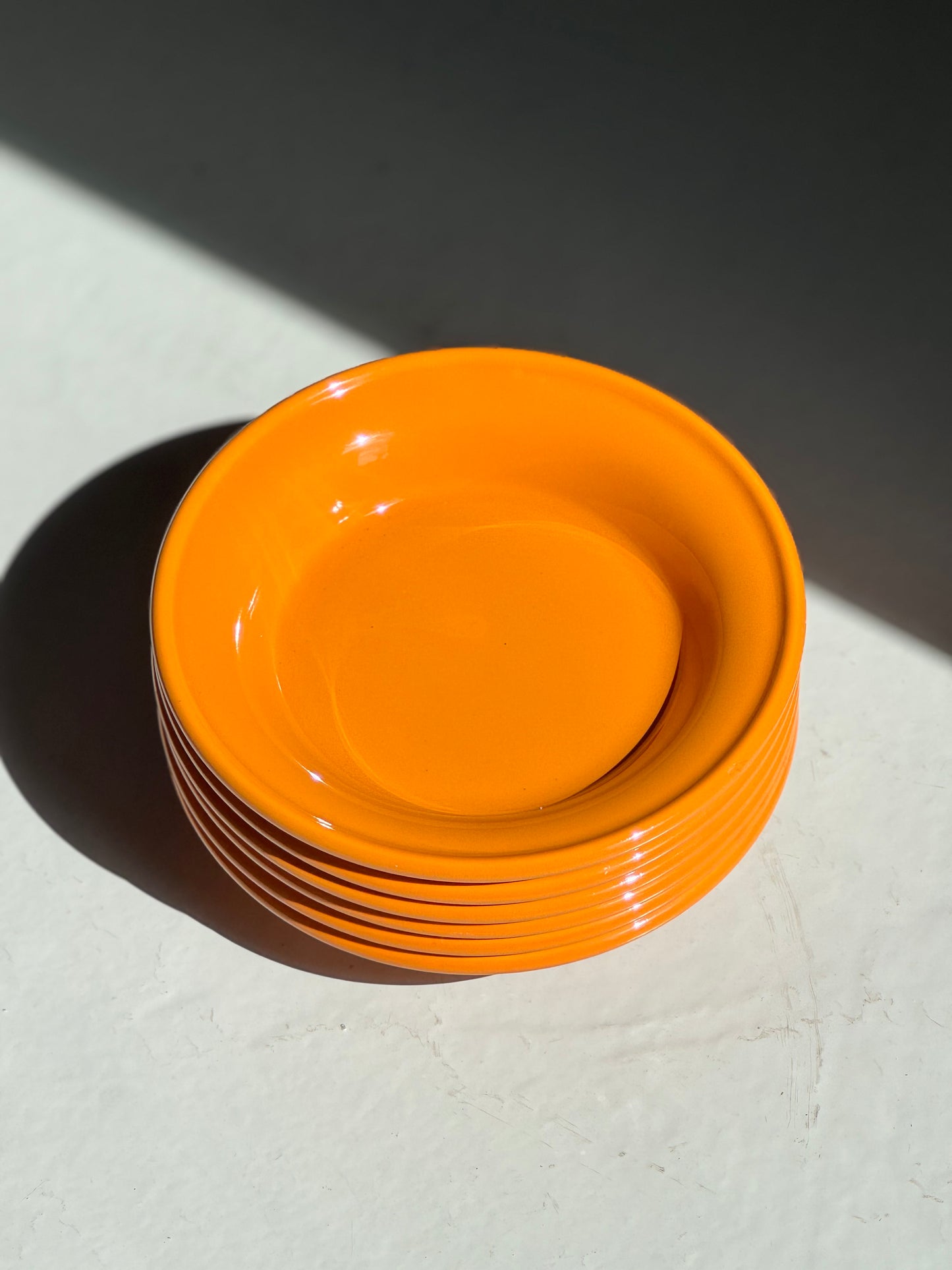 Chunky Dybe Tallerkener - Brændt Orange