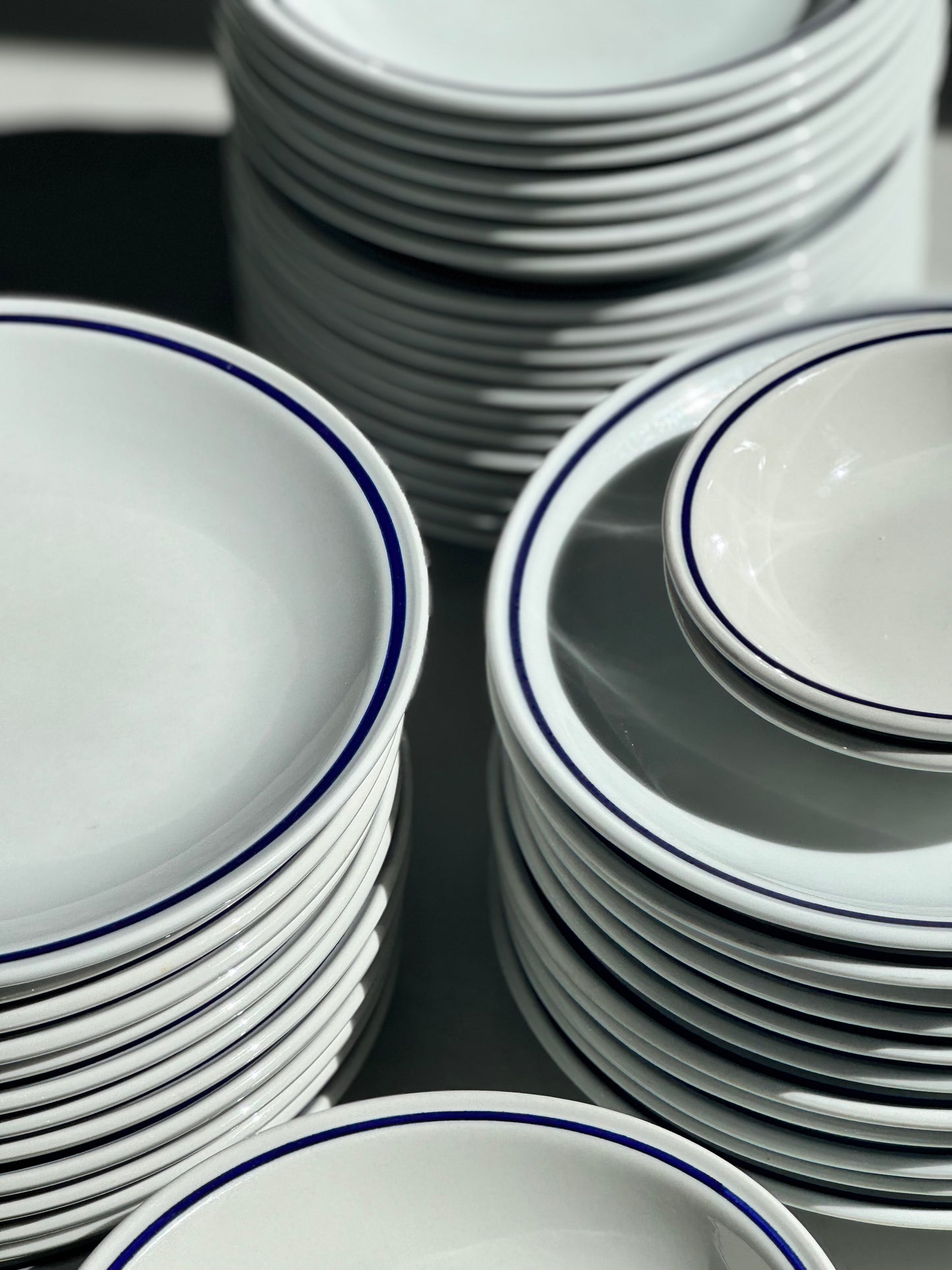 Blå Bistro Tallerkener