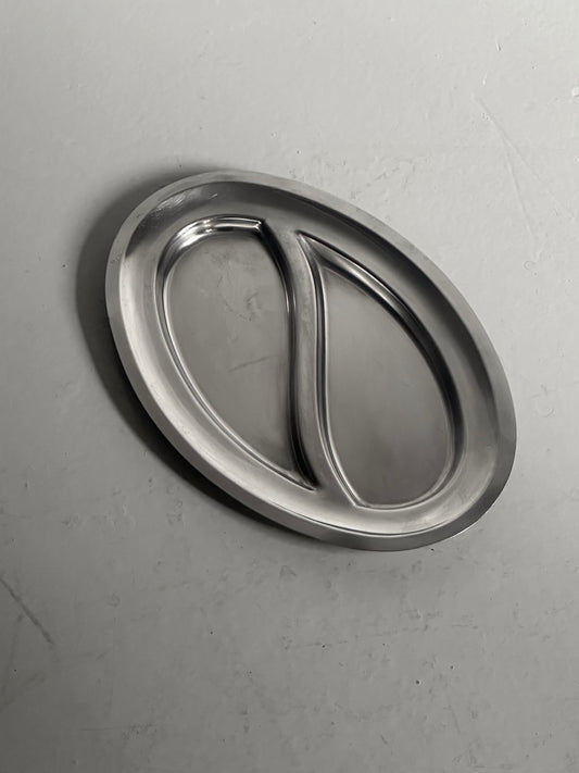 Italiensk Vintage Stål Fad #4