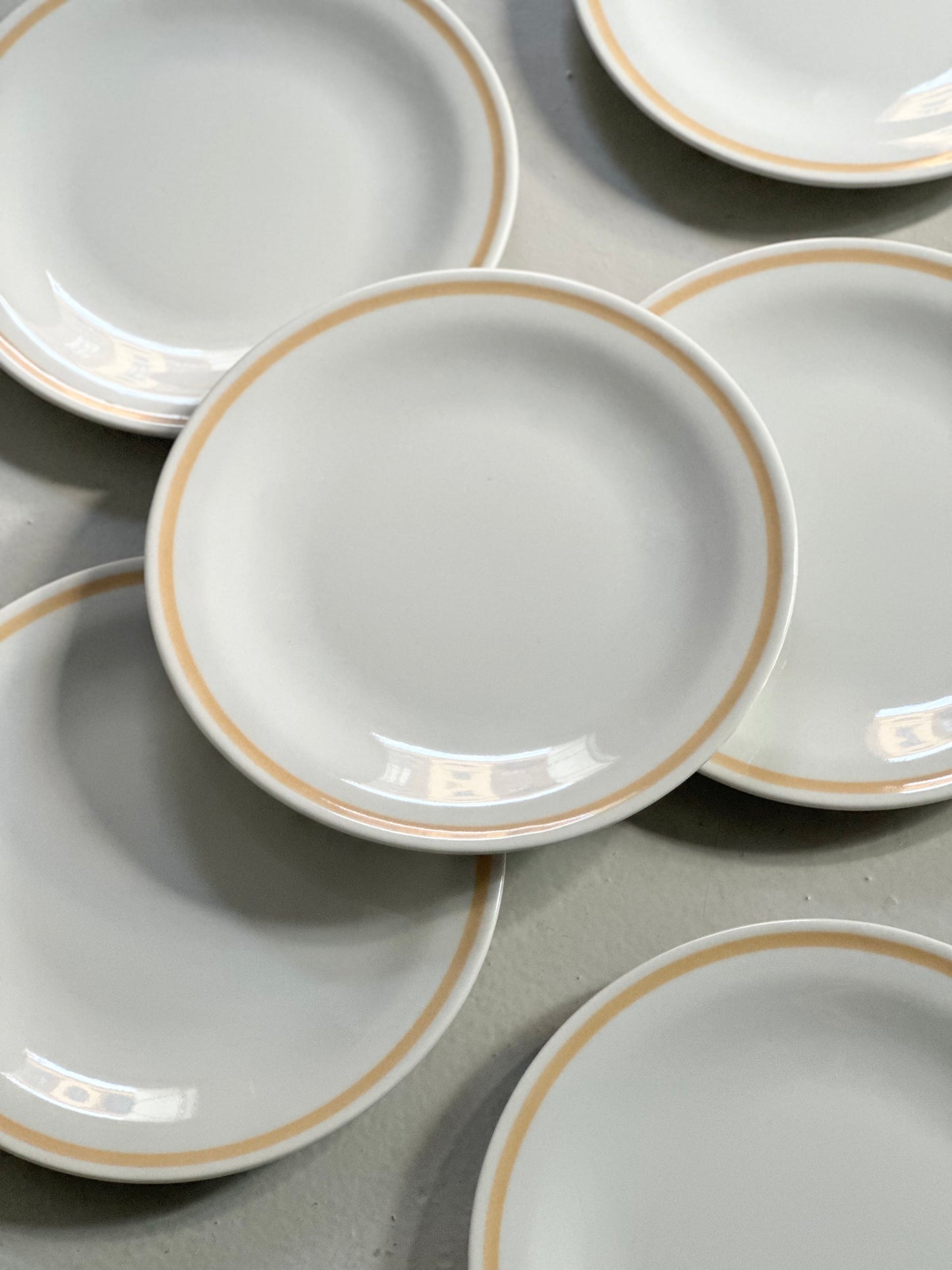 Italienske Bistro Tallerkener - Grøn/Gul