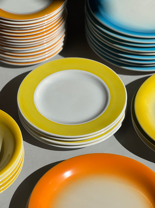 Gule Vintage Tallerkener