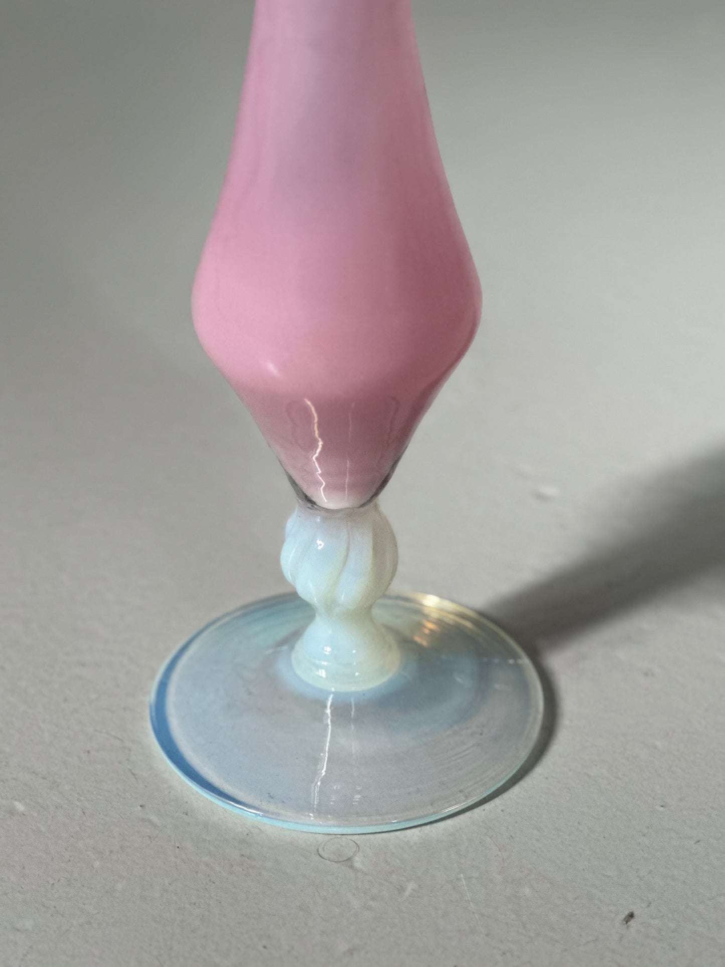 Høj Lyserød Italiensk Vase