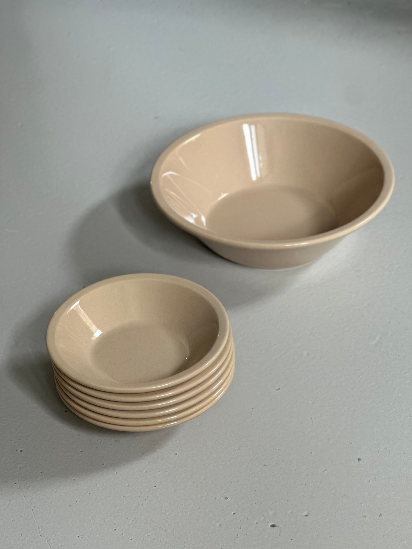 Italienske Skåle - Beige