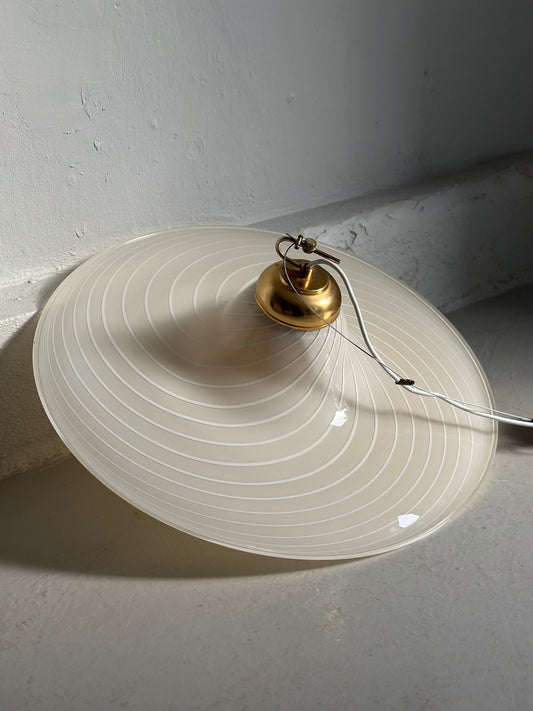 Cremefarvet Vintage Murano Pendel