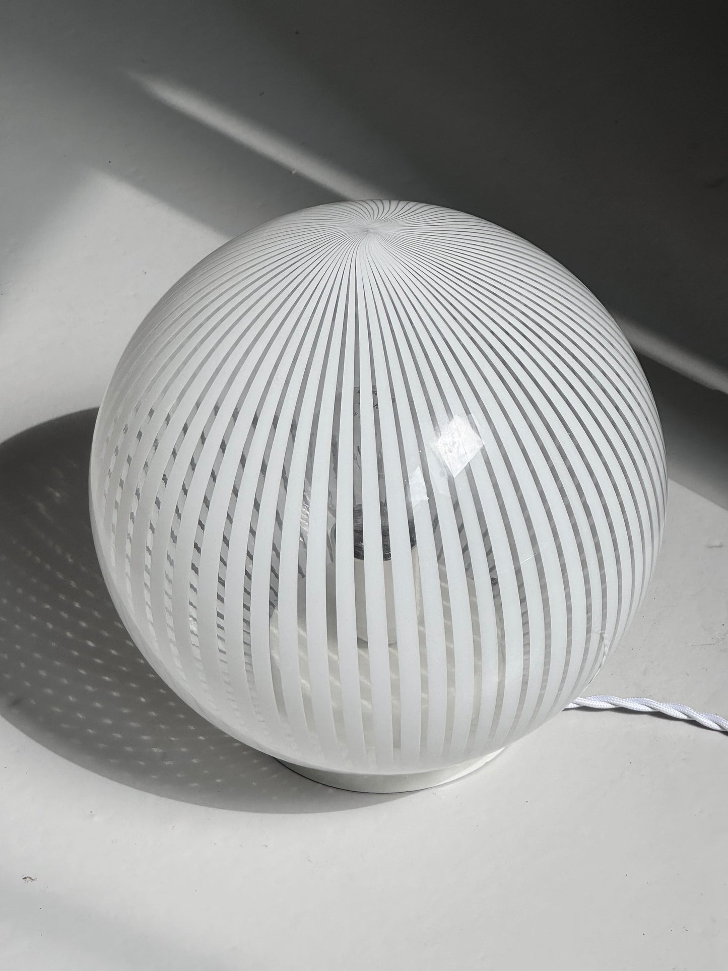 Stribet Vintage Murano Bordlampe