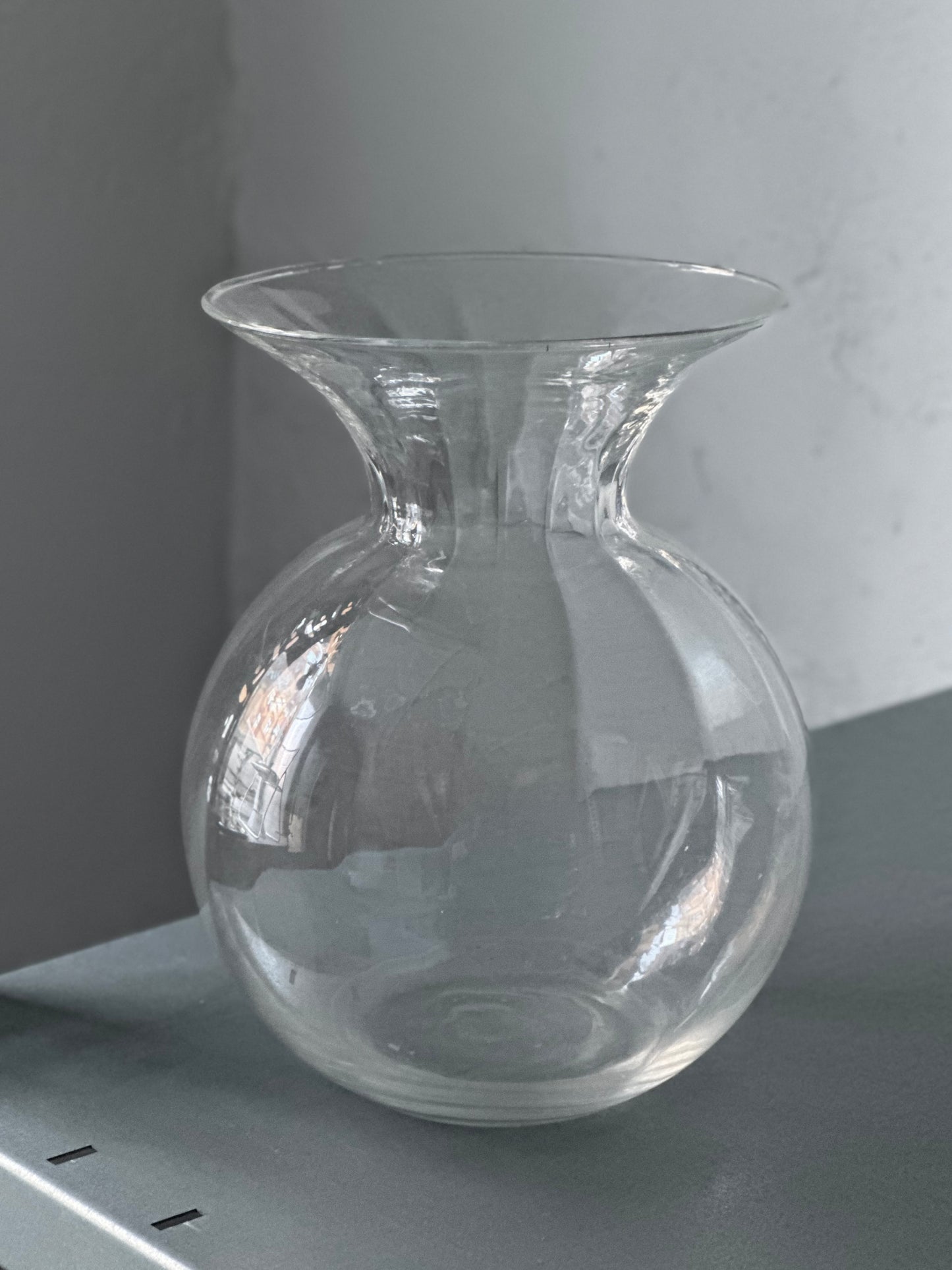 Italiensk Glas Vase m. Paneler