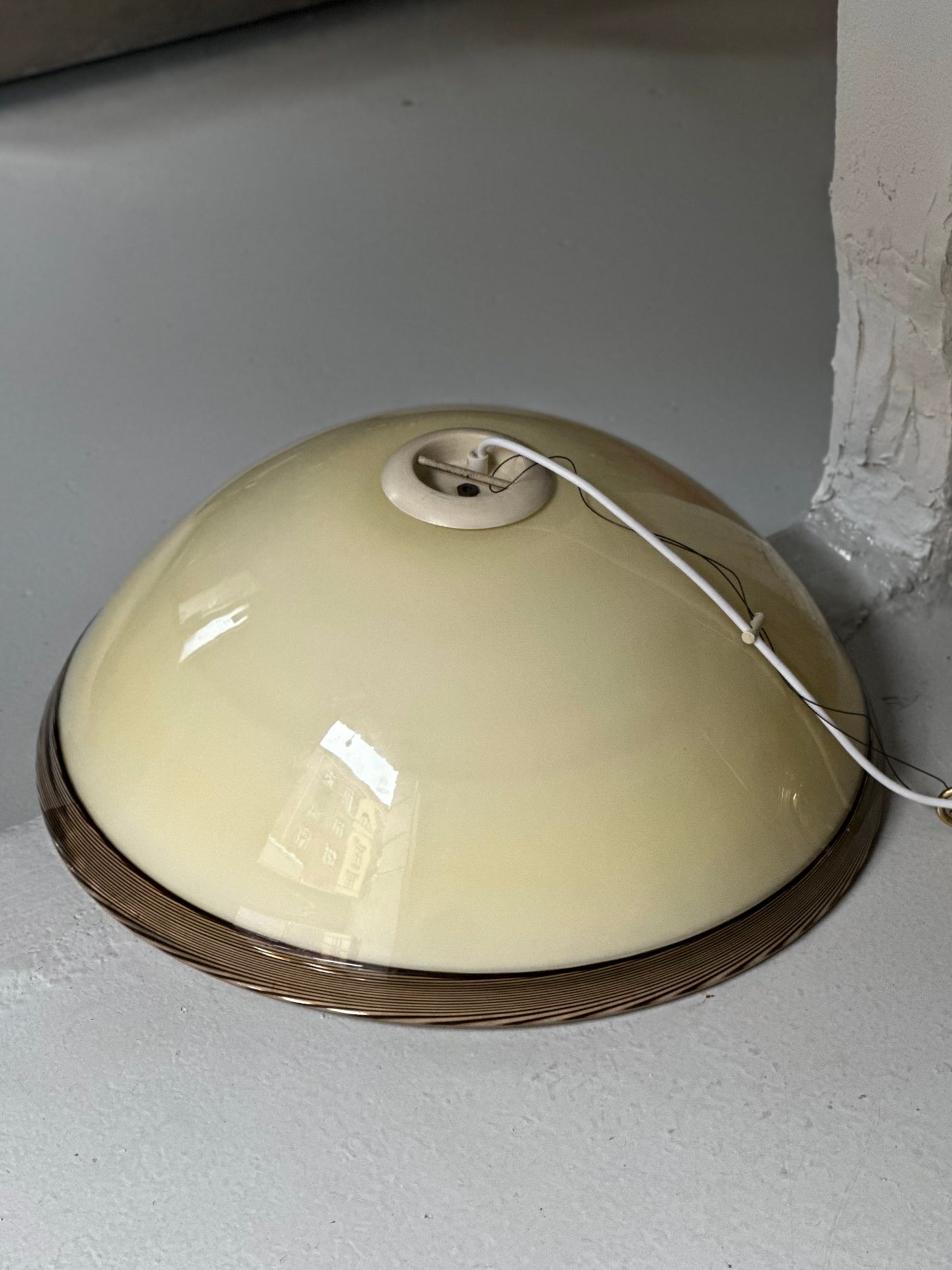 Vintage Murano Pendel - Creme