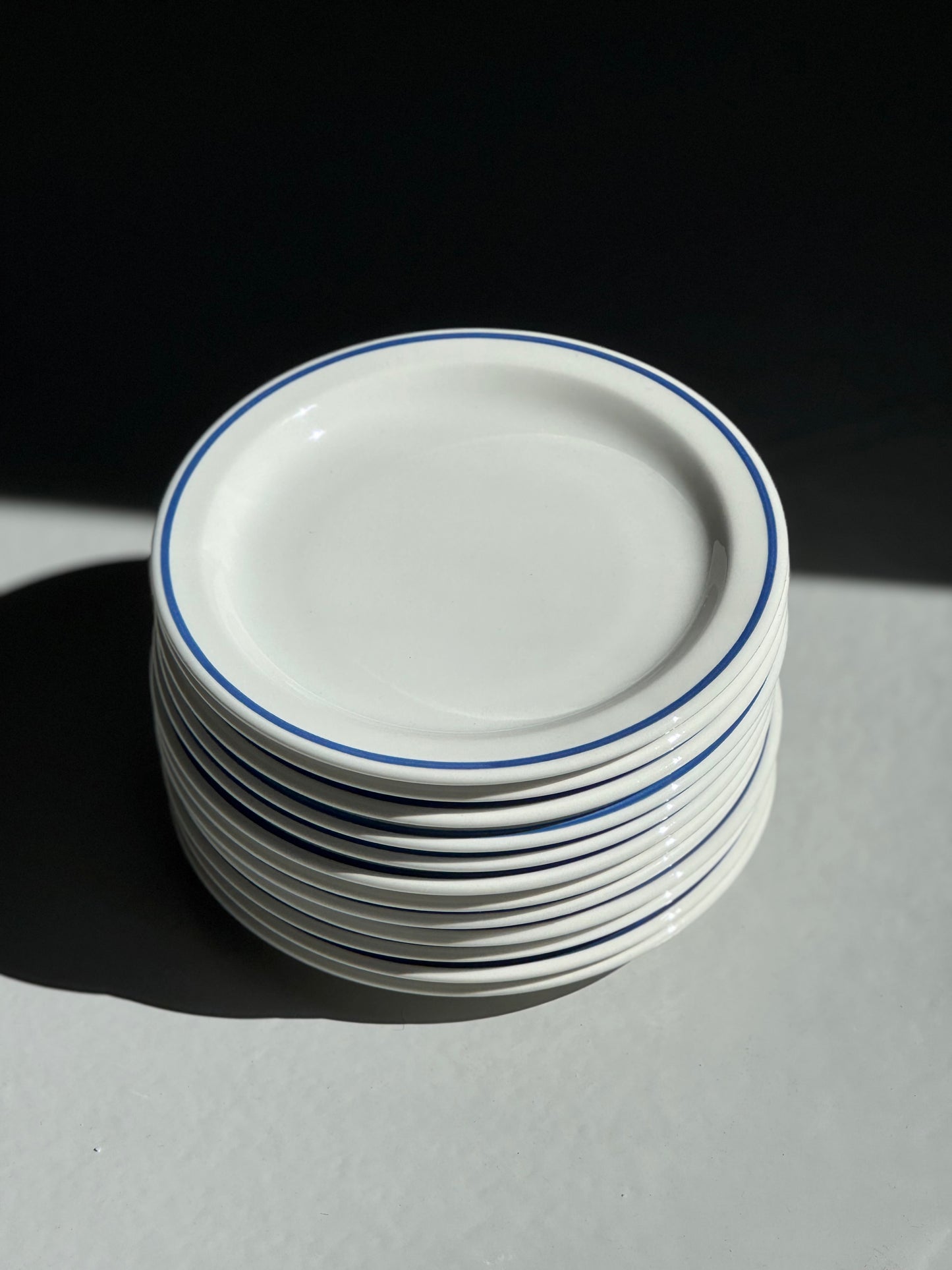 Vintage Bistro Stel - Blå Kant